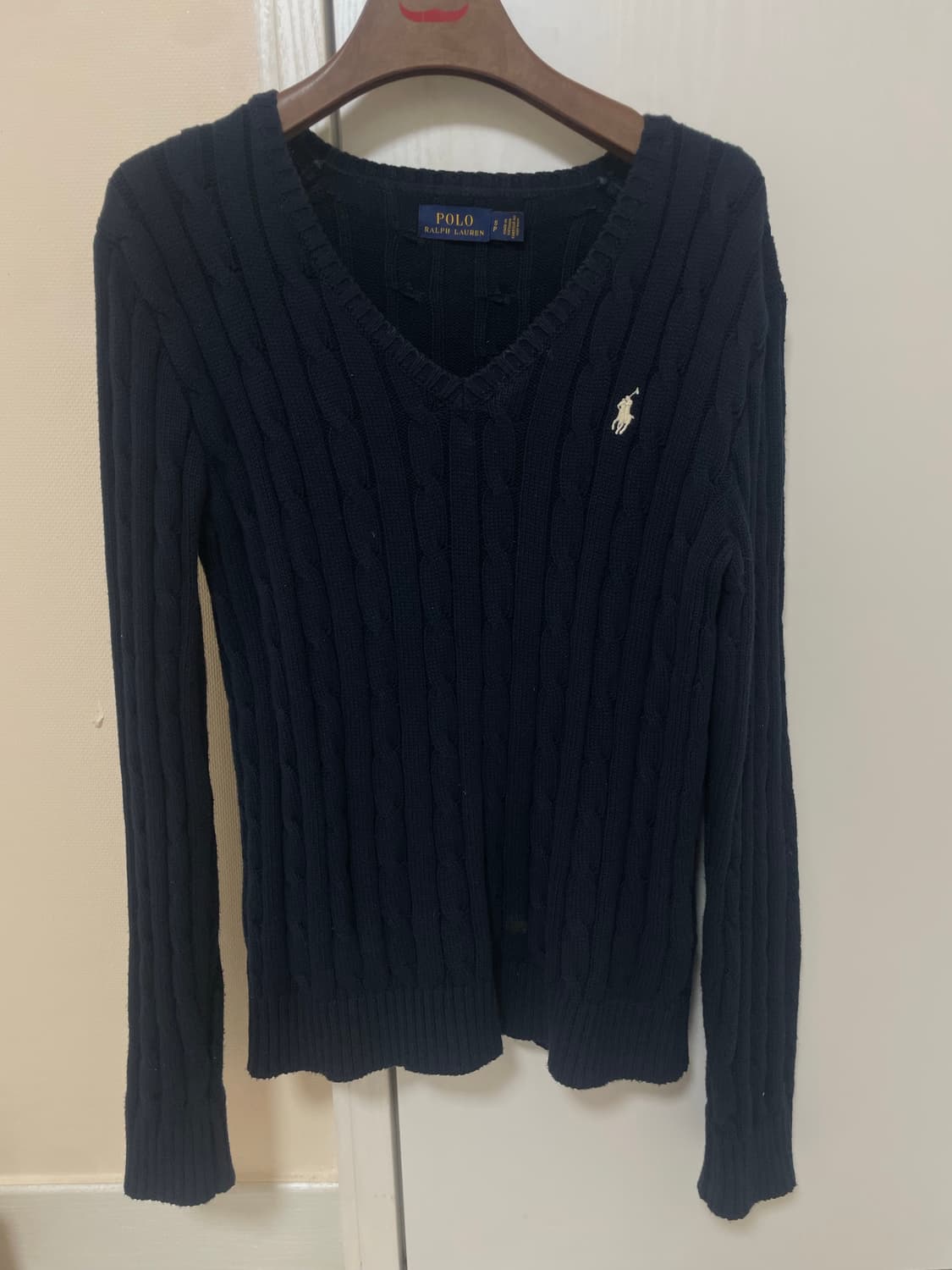 폴로 브이넥 니트 s 상품이미지2