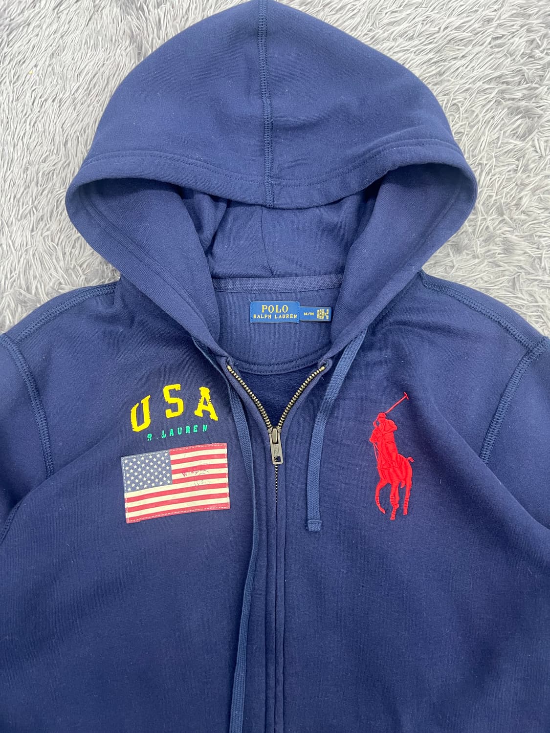 Polo 빅포니 성조기 후드집업  상품이미지3