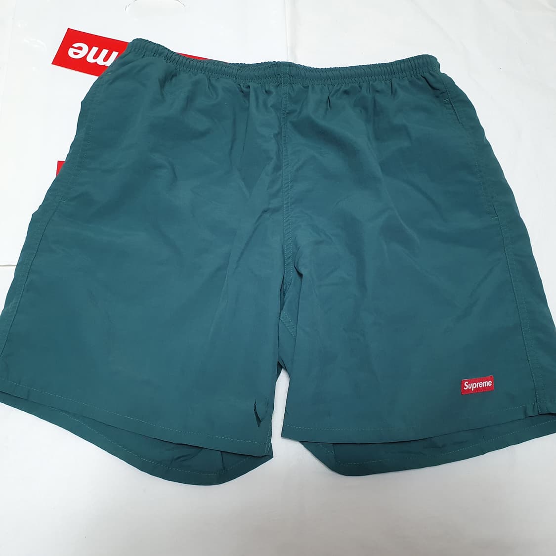 슈프림 스몰 박스 나일론 워터 쇼츠 다크그린 수영복 반바지 Supreme 상품이미지1