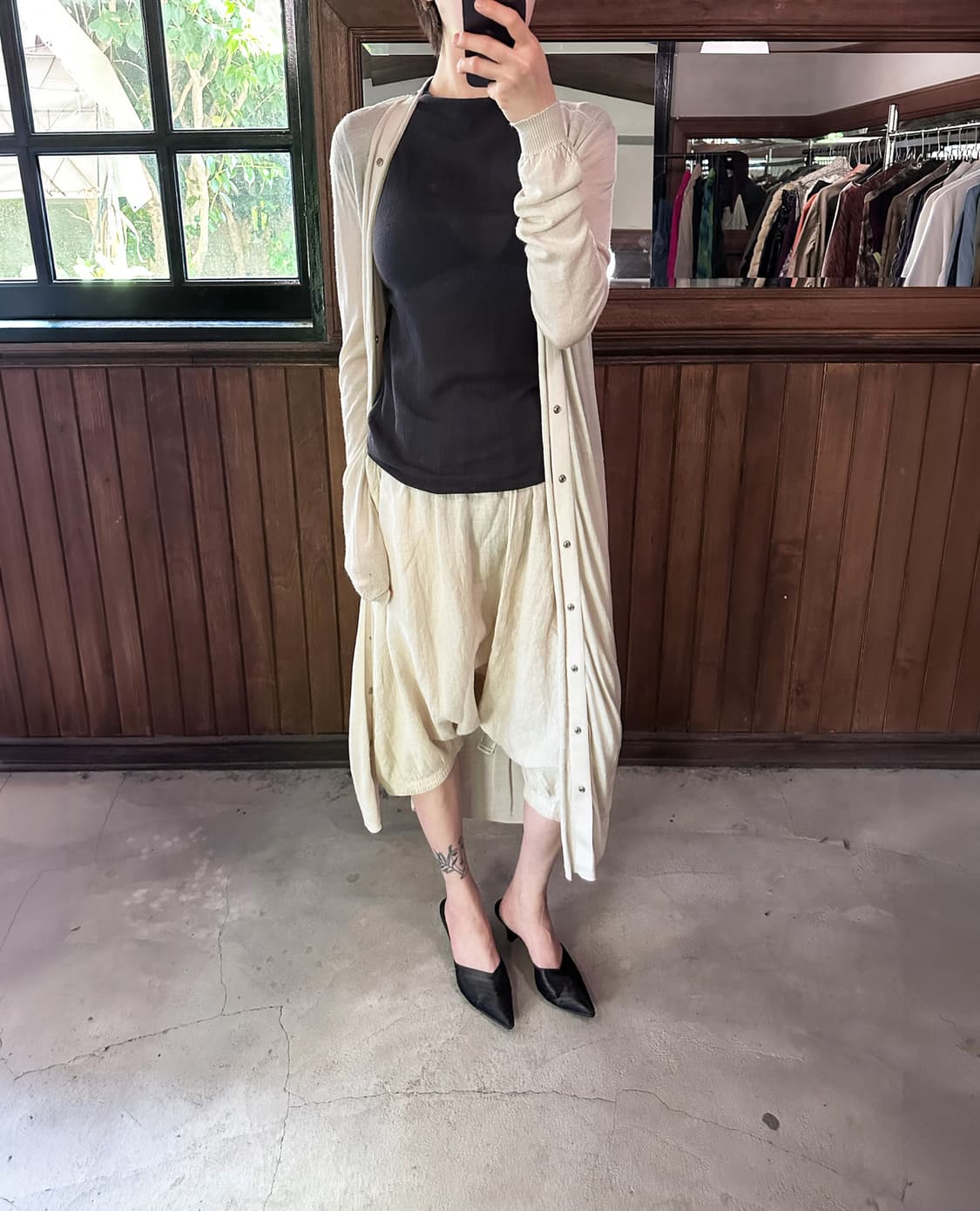 RICK OWENS stud long cardigan 상품이미지2