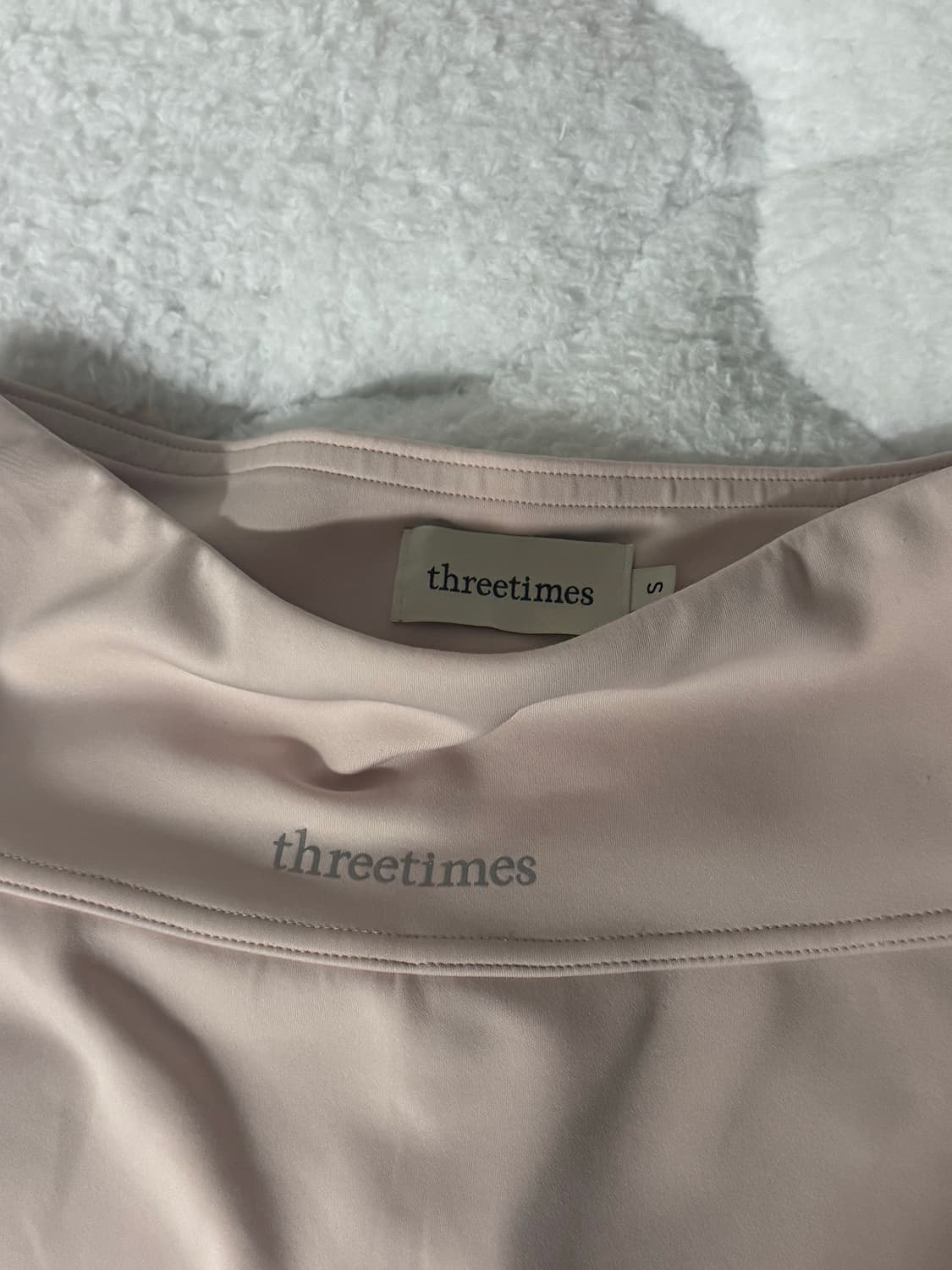 쓰리타임즈 애슬레틱 슬릿 스커트 s 핑크 상품이미지5