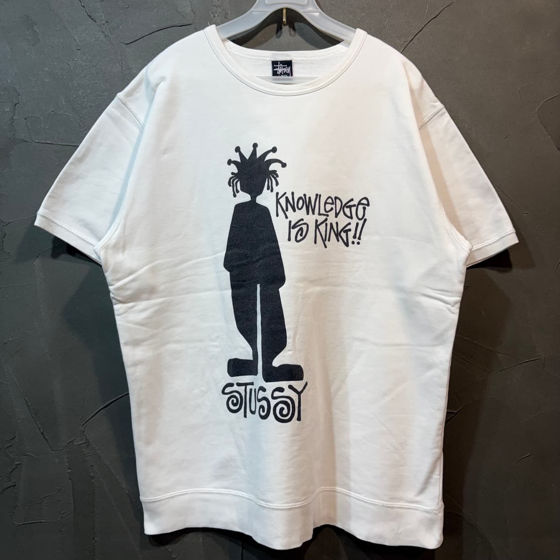 [L] STUSSY 스투시 스웻 반팔 티셔츠 상품이미지1