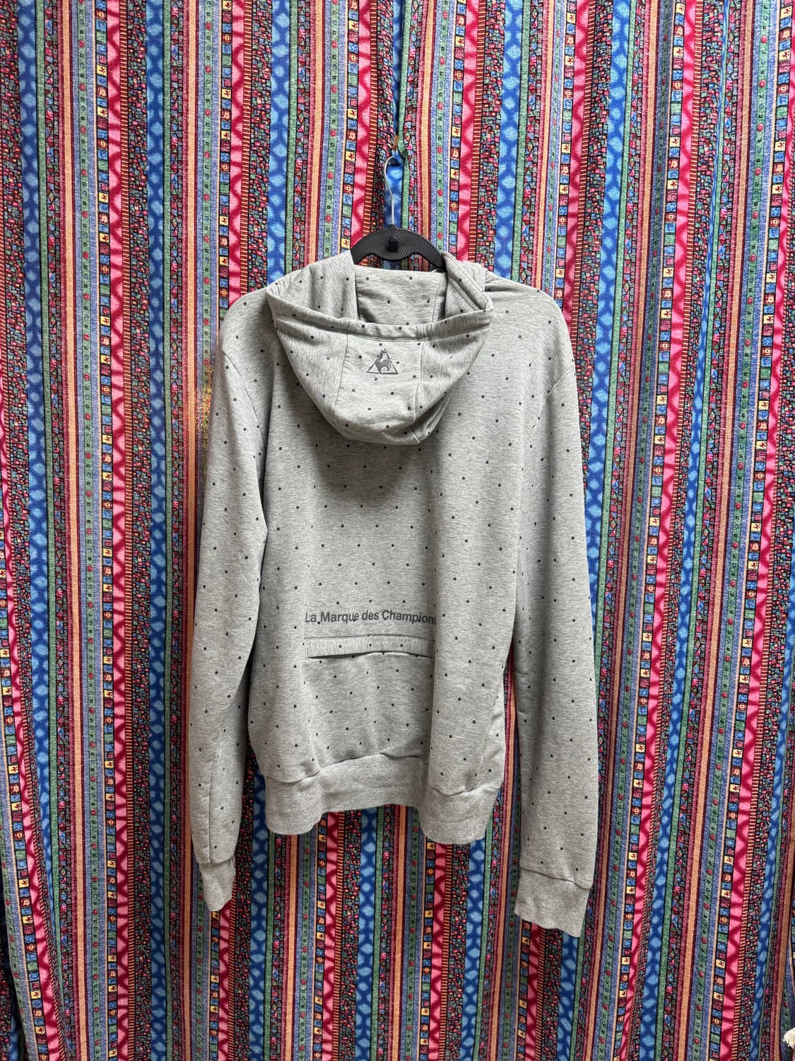 [빈티지] 르꼬끄 그레이 도트 핸드워머 후드집업 상품이미지2