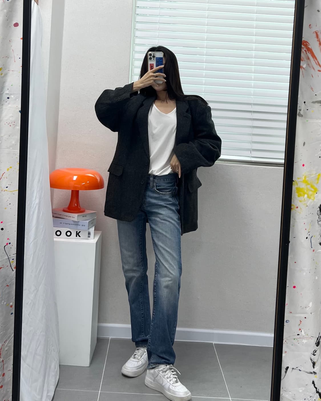 (XL)빈티지 울 블레이져-M1387 상품이미지8