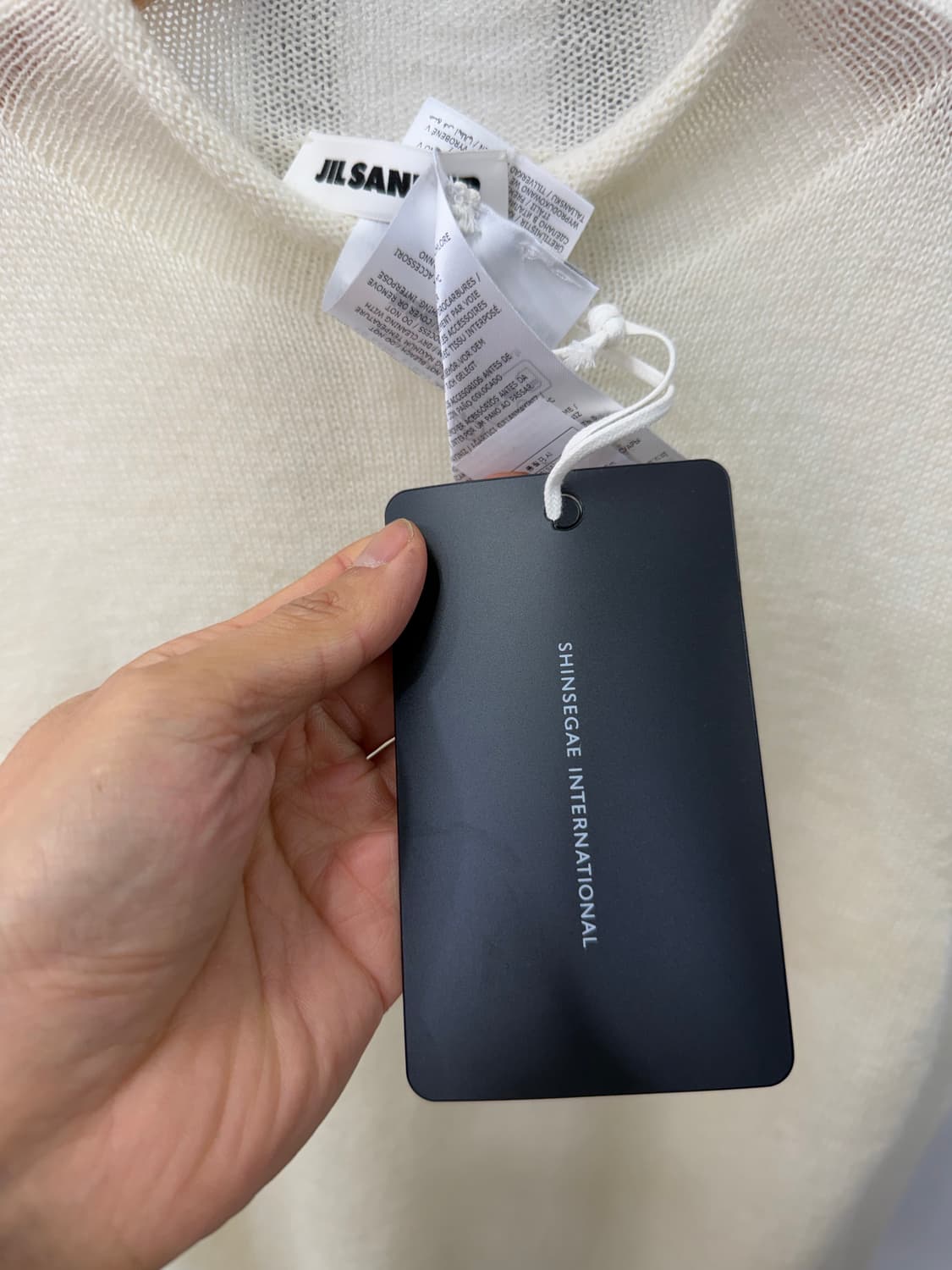 새제품) 질샌더 정품 여성 모헤어 시스루 니트 34 상품이미지4