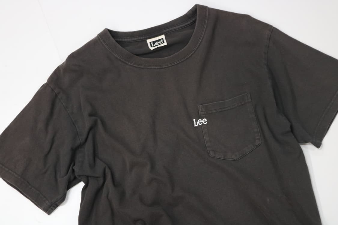 Lee 리 빈티지 포켓 로고 자수 차콜 페이디드 반팔 티셔츠 (S) 상품이미지3