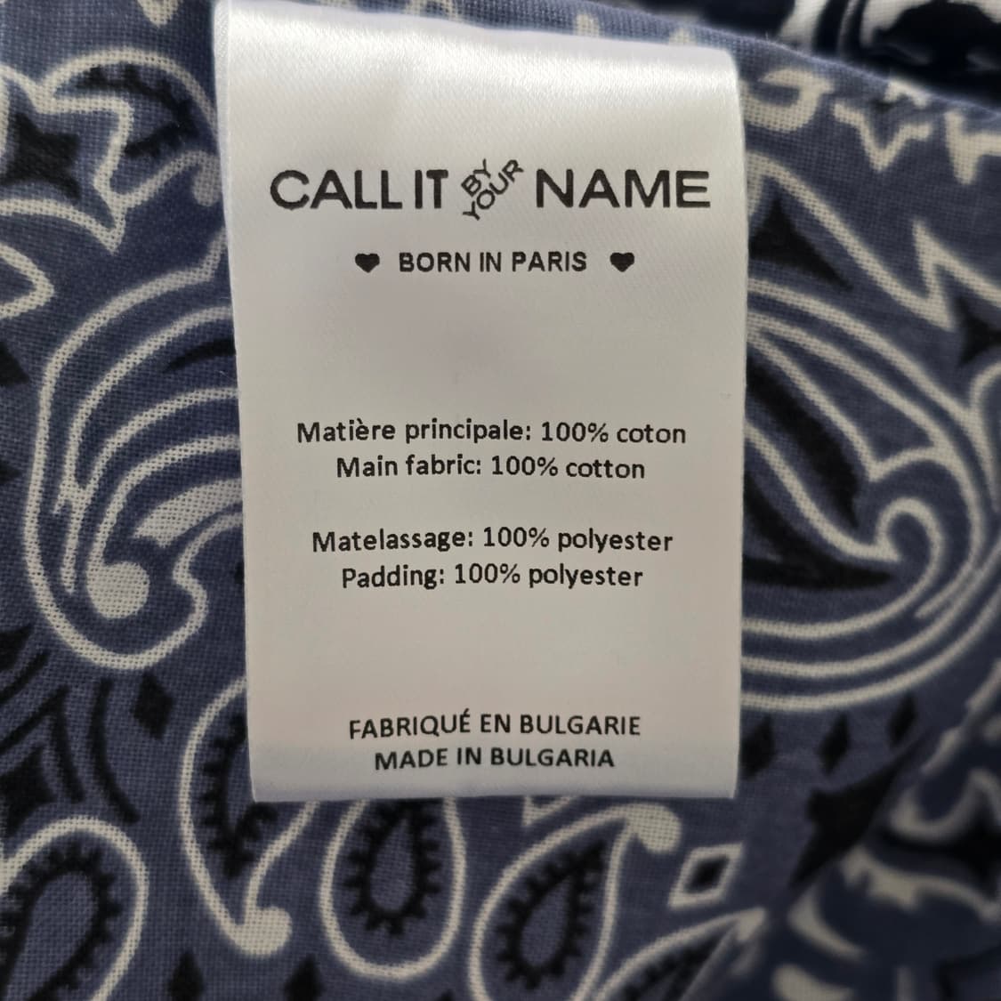 콜잇바이유어네임 반다나 버킷백 네이비 프랑스 파리 백화점 품절 색상 상품이미지4