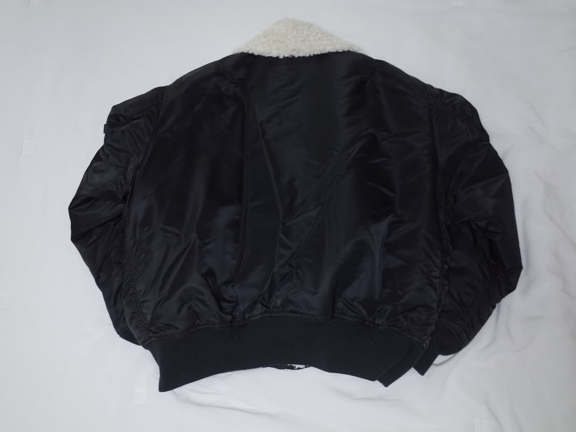 [M] 알파 인더스트리 x 닐 바렛 MA-1 바이커 자켓 블랙 상품이미지3