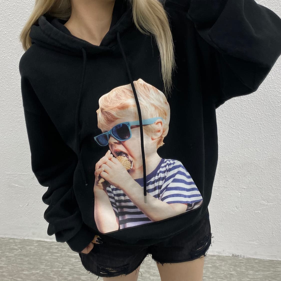 아크메드라비 아이스크림소년 블랙 후드 1 상품이미지1