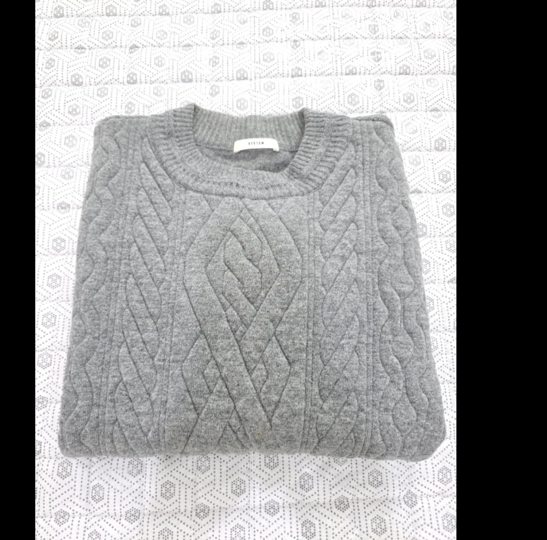 한섬 시스템 SYSTEM 꽈배기 니트 ~90 상품이미지5