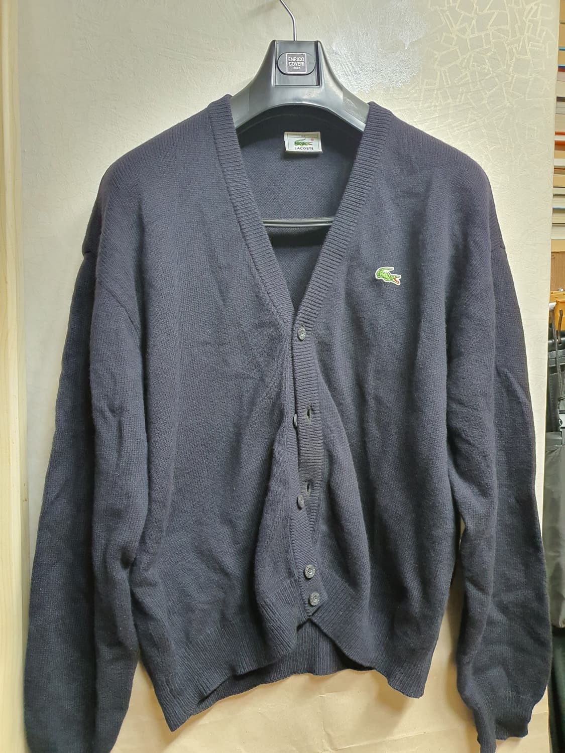 라코스테 클래식 블랙 가디건 105 상품이미지1