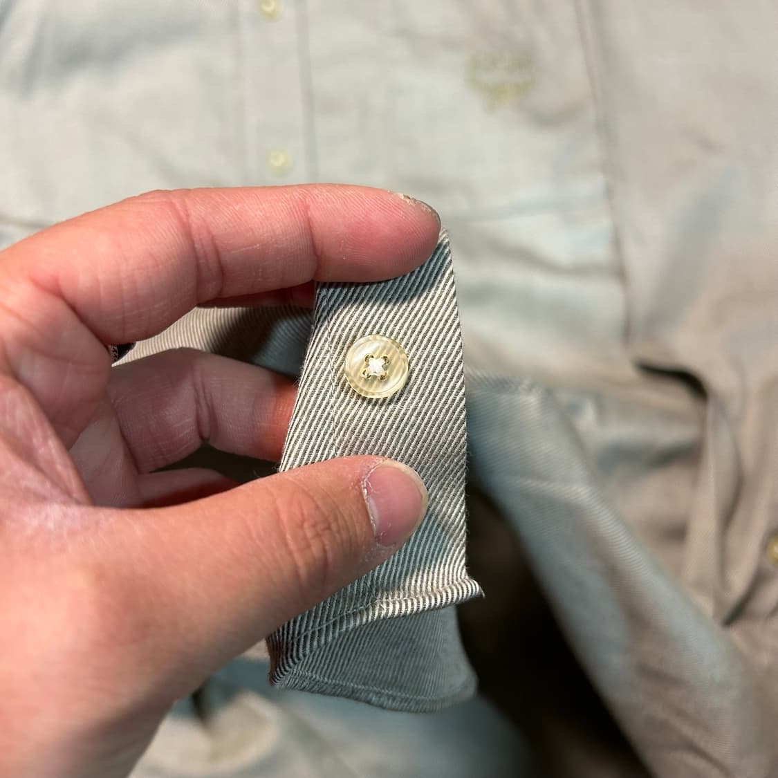 [XL] 00s MCM 레제르 라인 포켓 자수로고 셔츠 상품이미지4