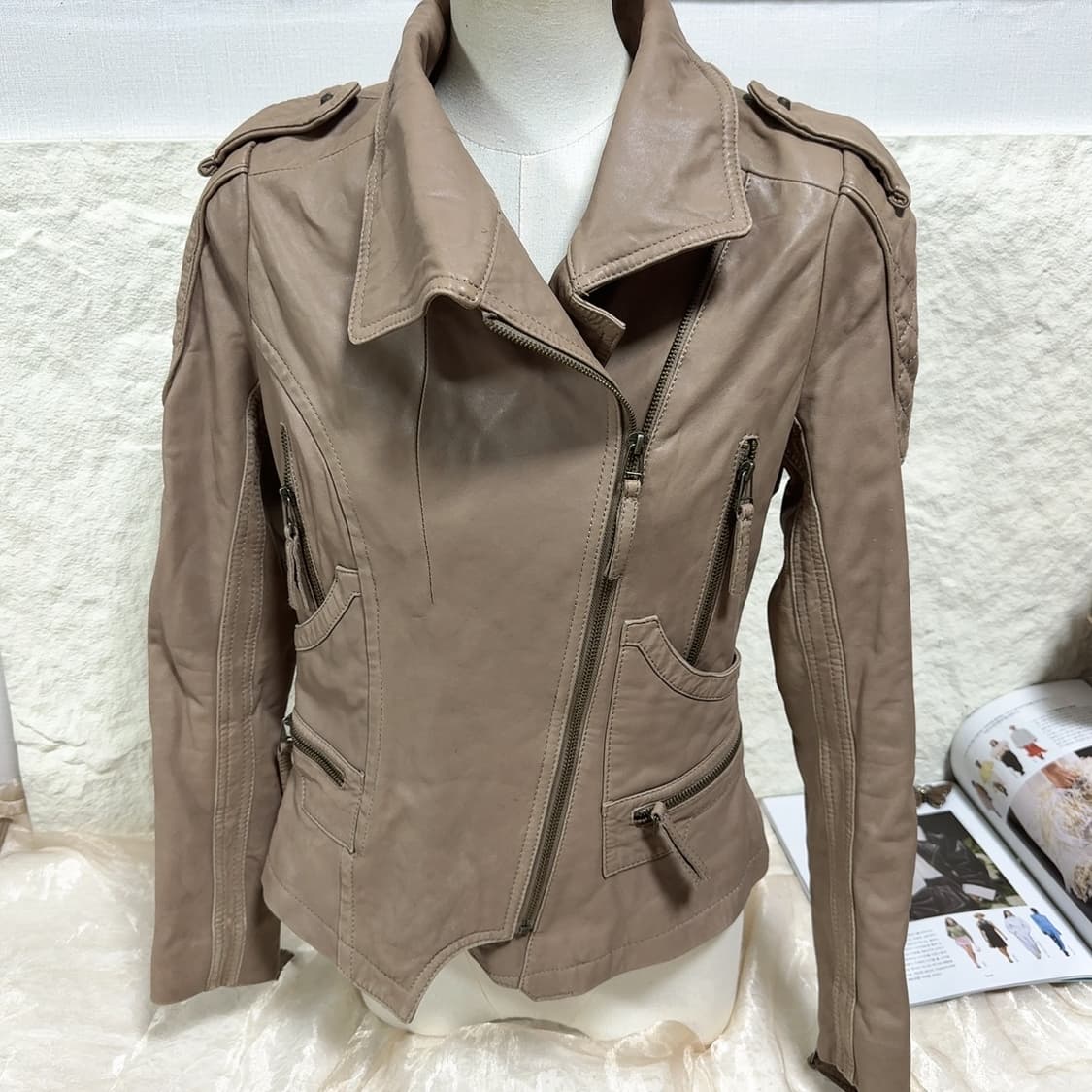 빈티지 Mind bridge 라이더 양가죽자켓 상품이미지2