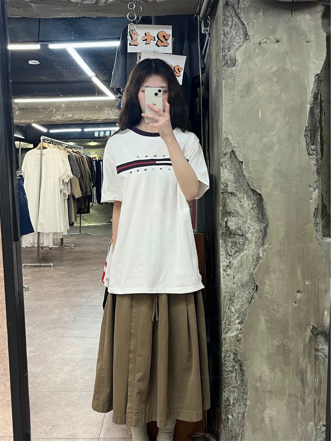 타미힐피거 반팔티 화이트 XL #csz4017  상품이미지2