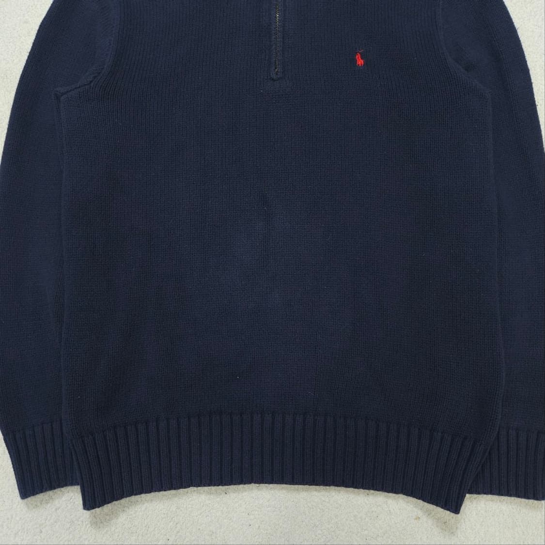 폴로 랄프 로렌 반집업 니트 네이비 상품이미지4