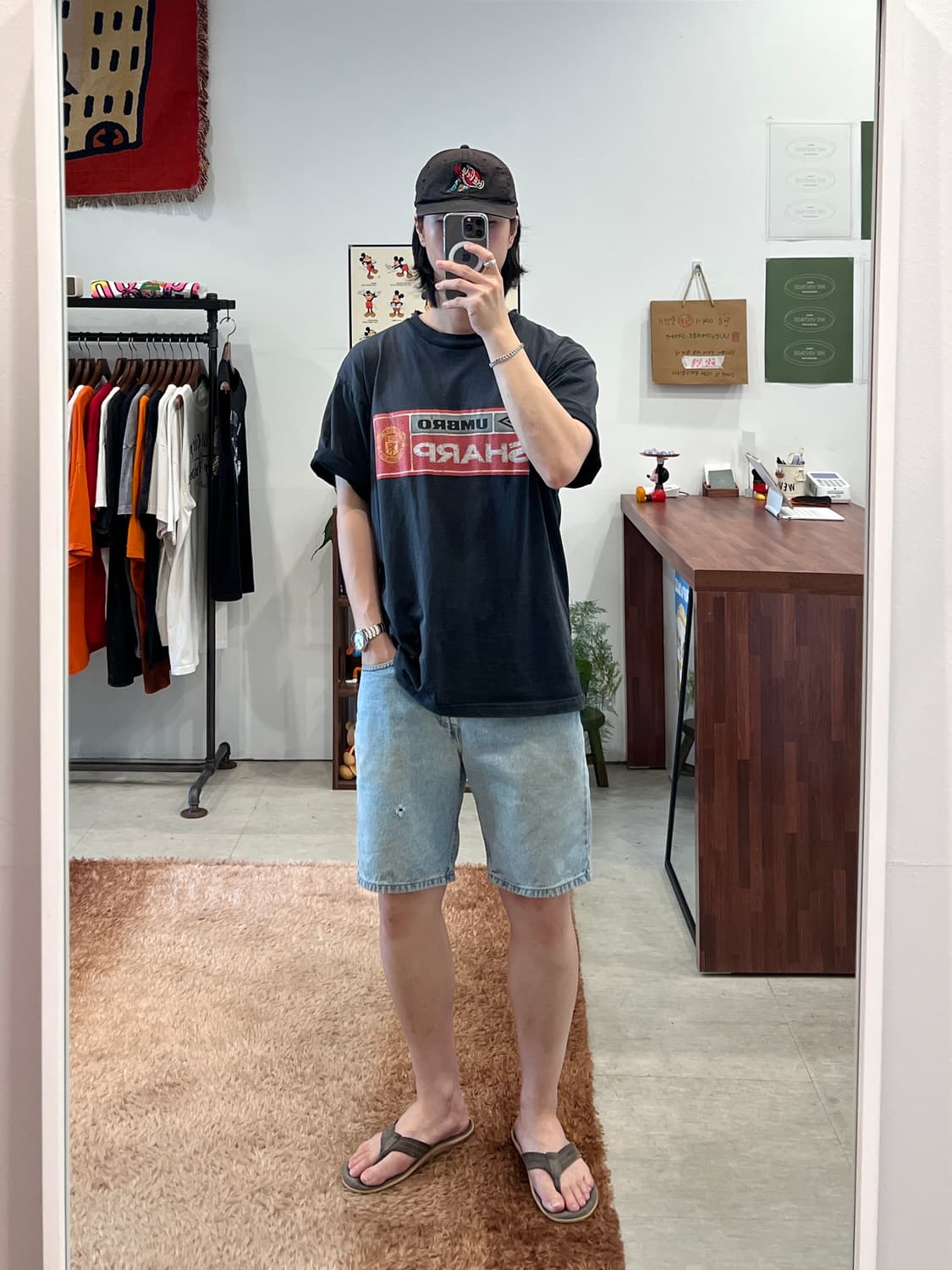 00s Levis 리바이스 505 빈티지 데님 쇼츠 팬츠 (31-32) 상품이미지2