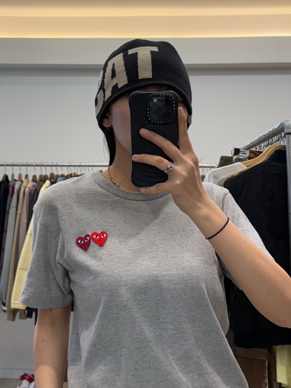 꼼데가르송 플레이 더블 하트 와펜 반팔 상품이미지9