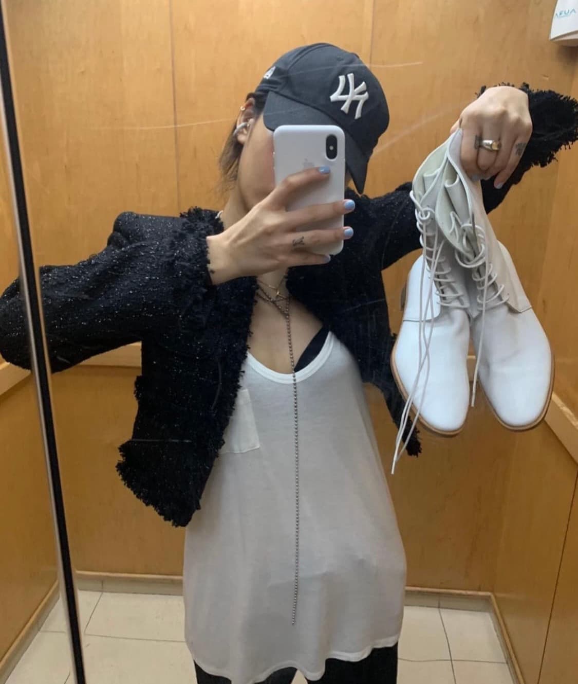 투밍 (tuming) 트위드 자켓 블랙 상품이미지3