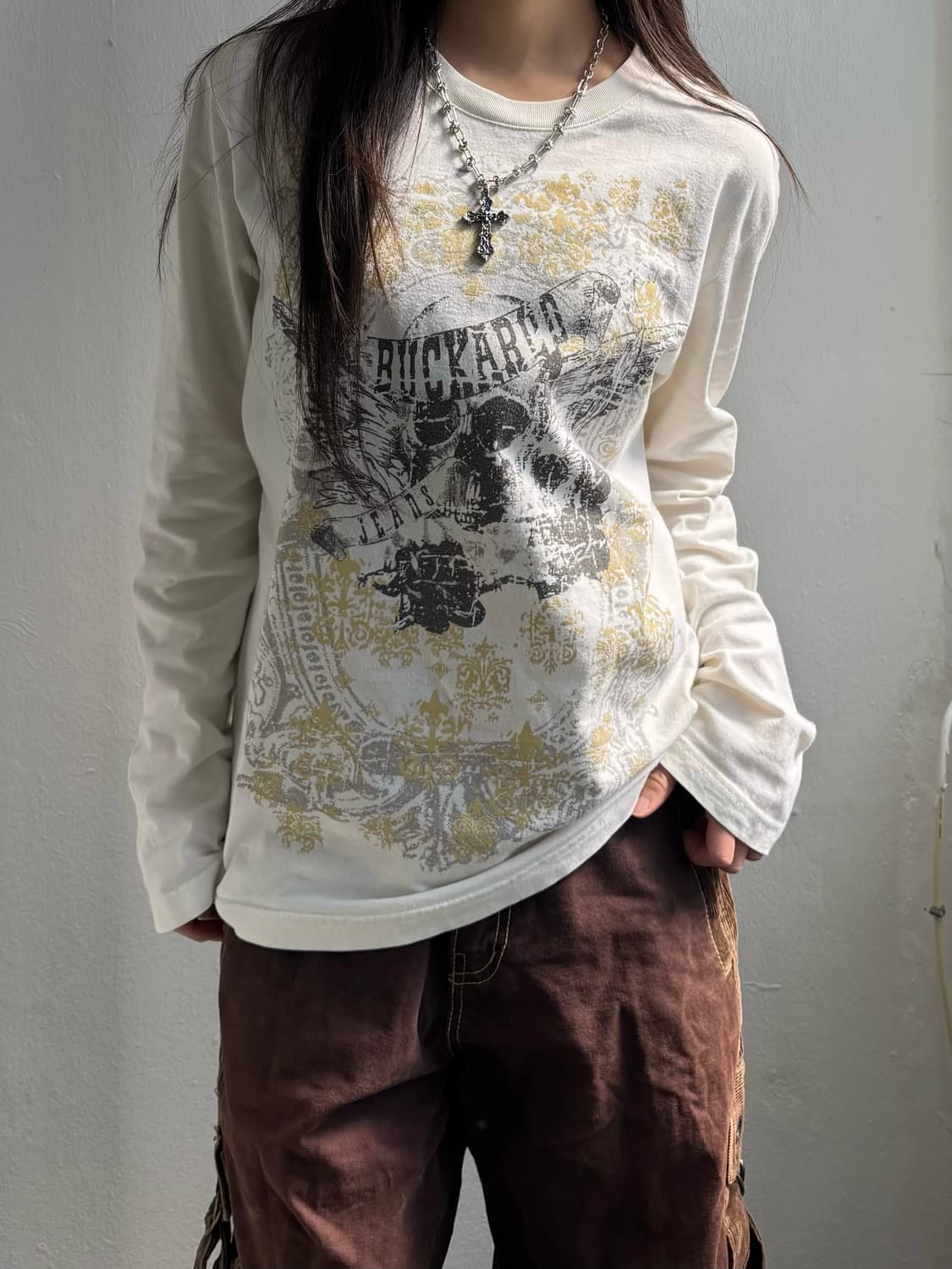 Buckaroo Ivory Graphic Long Sleeve  상품이미지1