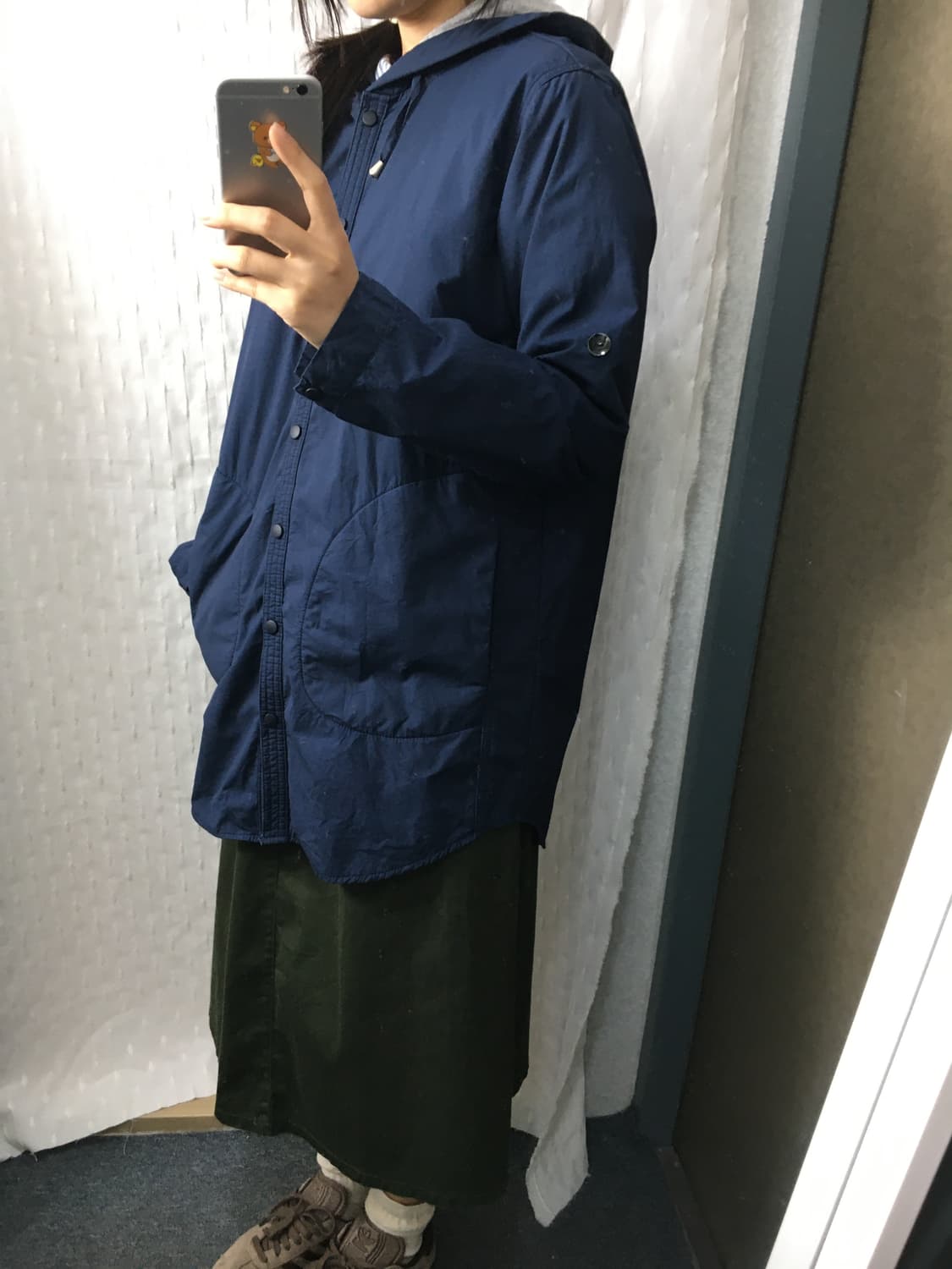 네이비 후드 자켓 상품이미지4