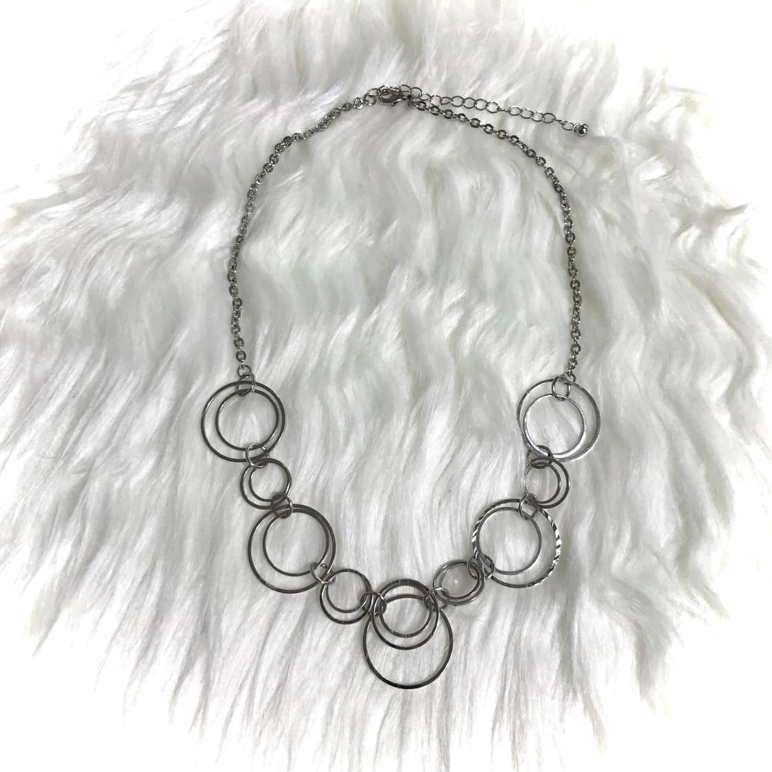 빈티지 링 체인 목걸이 락시크 갸루 레이어드 상품이미지1