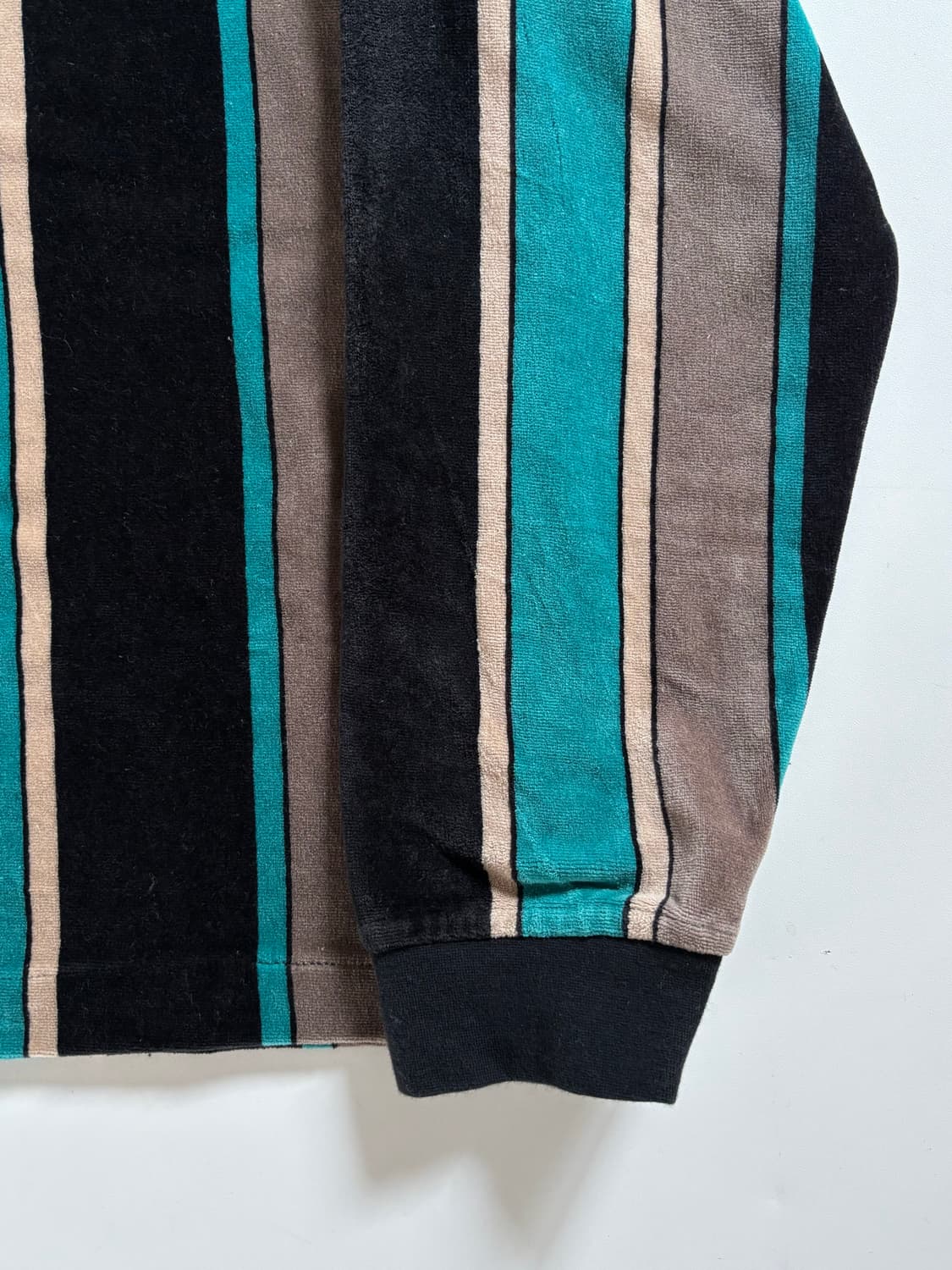 Stussy 스투시 벨루아 스트라이프 집업 상품이미지2