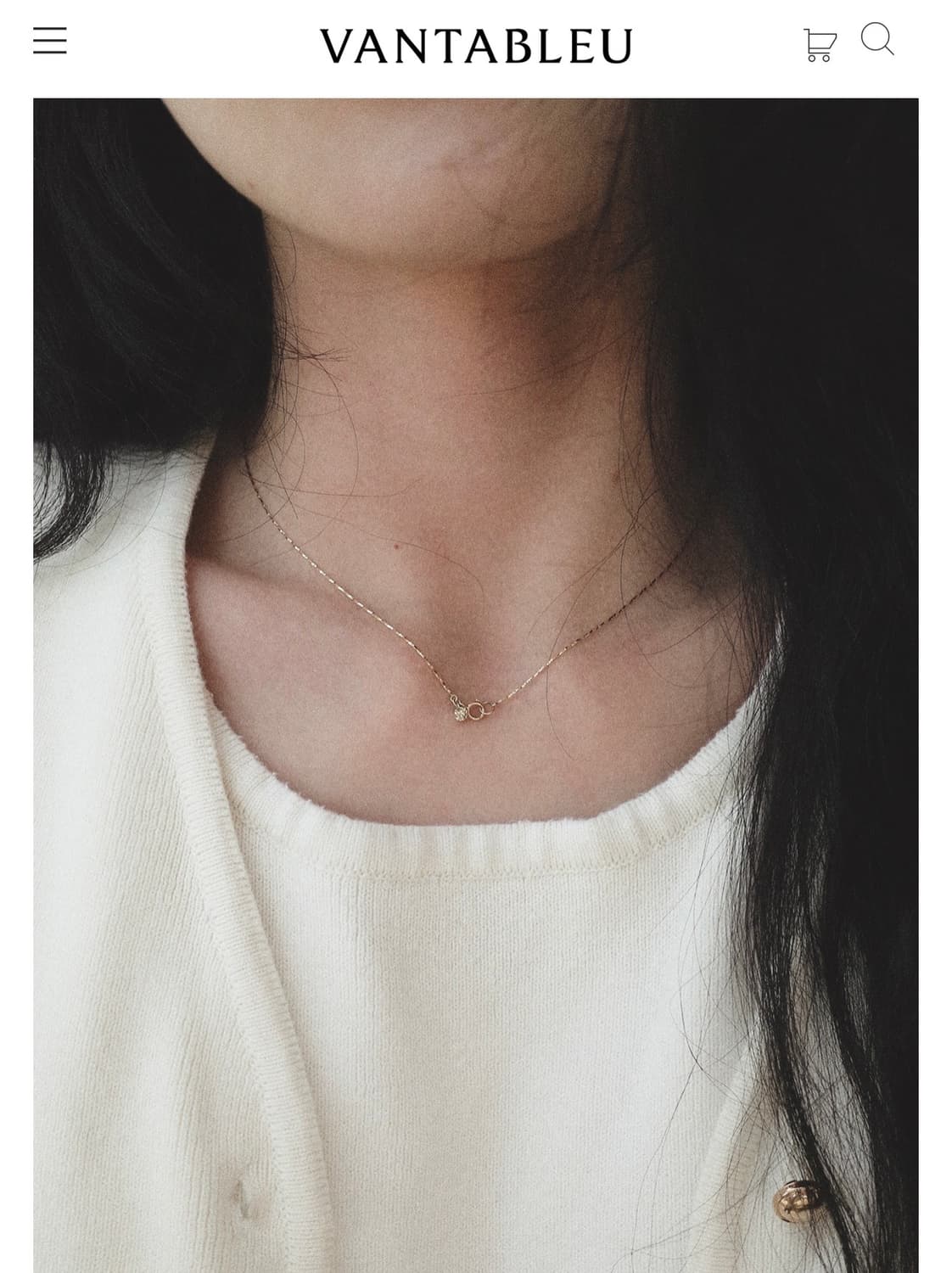 반타블루 14k 체인 목걸이 상품이미지1