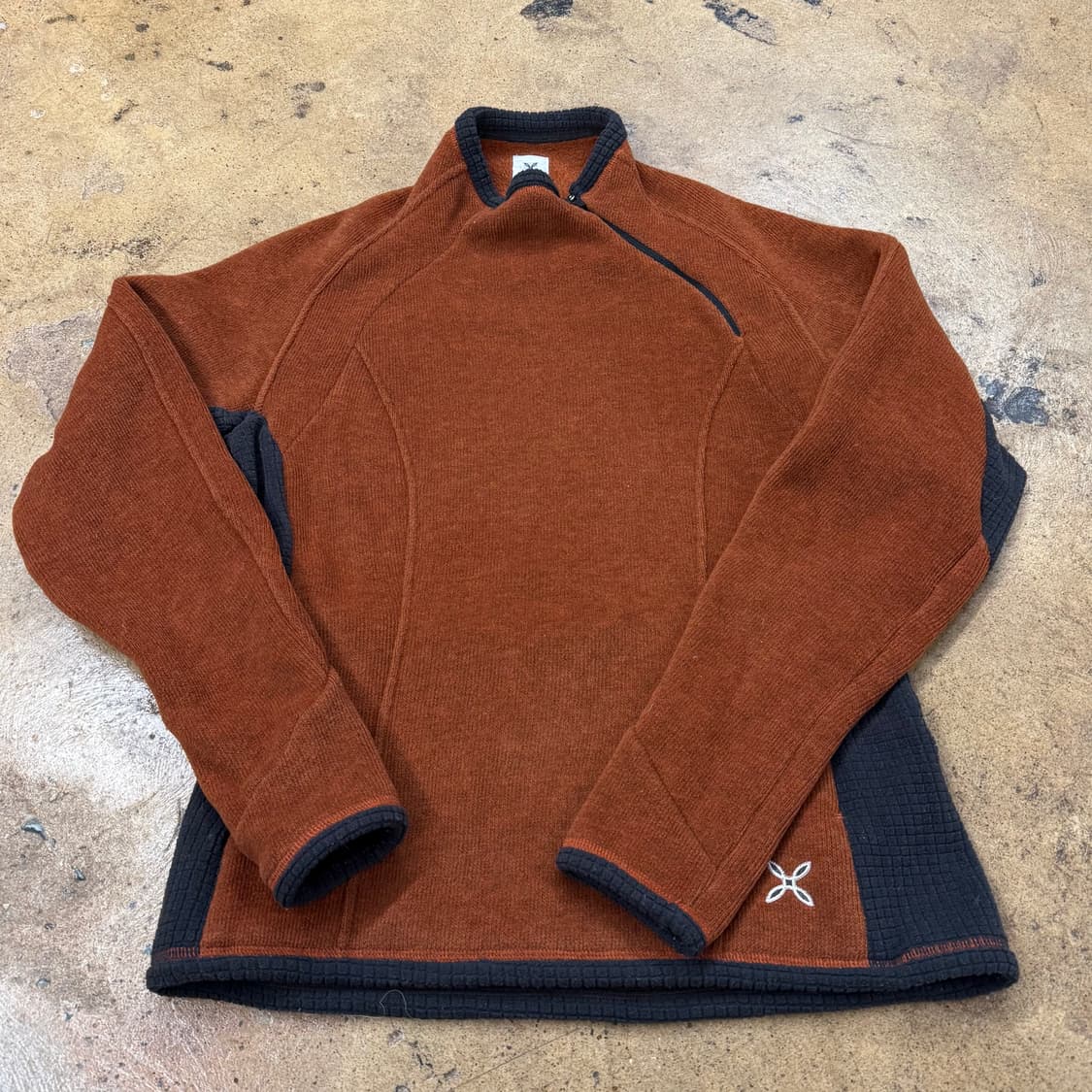 [정품/M] 몬츄라 주황색 하프넥 니트 스웨터 b15 상품이미지2