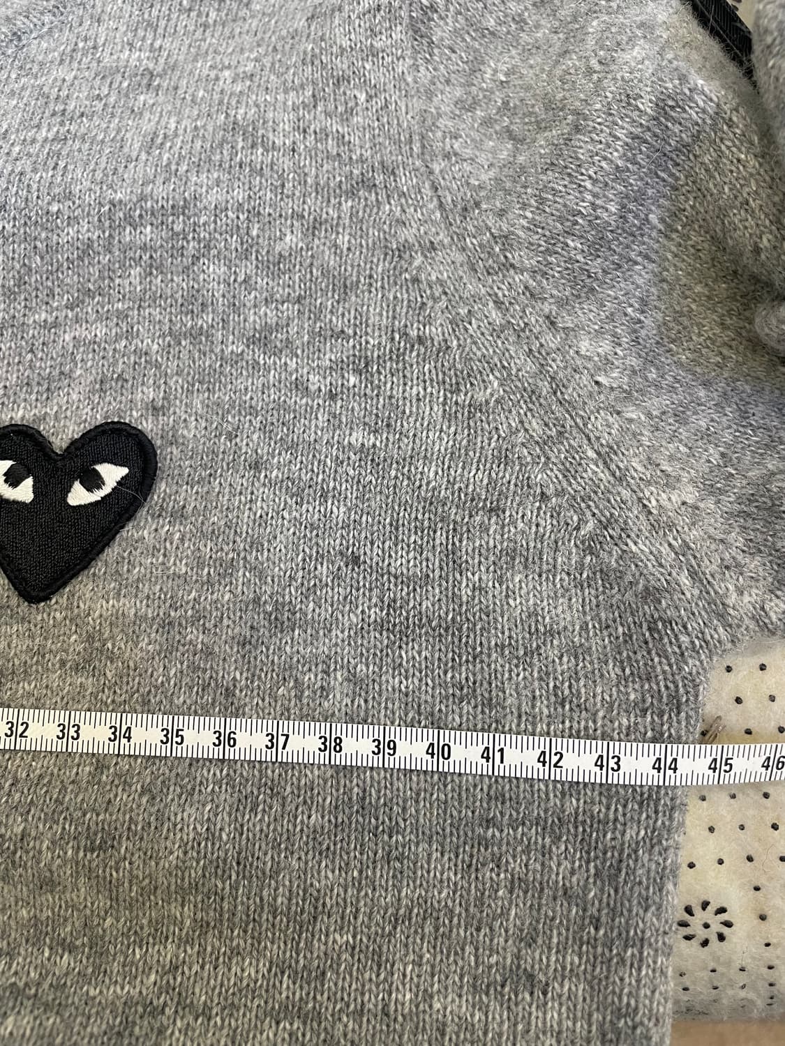 꼼데가르송 PLAY 가디건 그레이 XS 상품이미지7