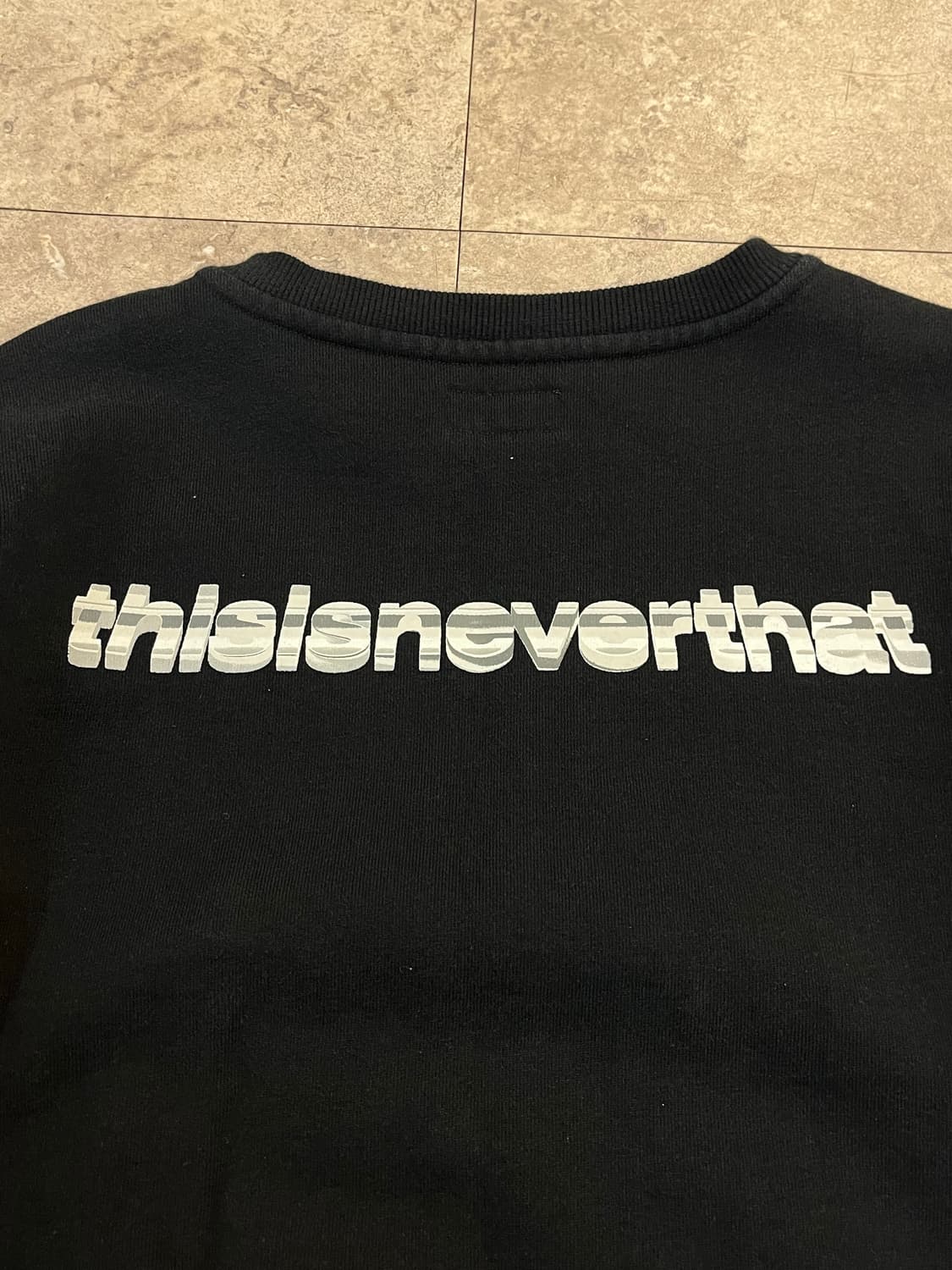 디스이즈네버댓 기모 맨투맨 블랙 S #csz3557 상품이미지8