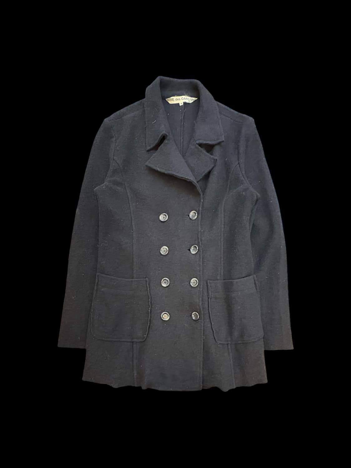 꼼데가르송 울 더블 코트 상품이미지1