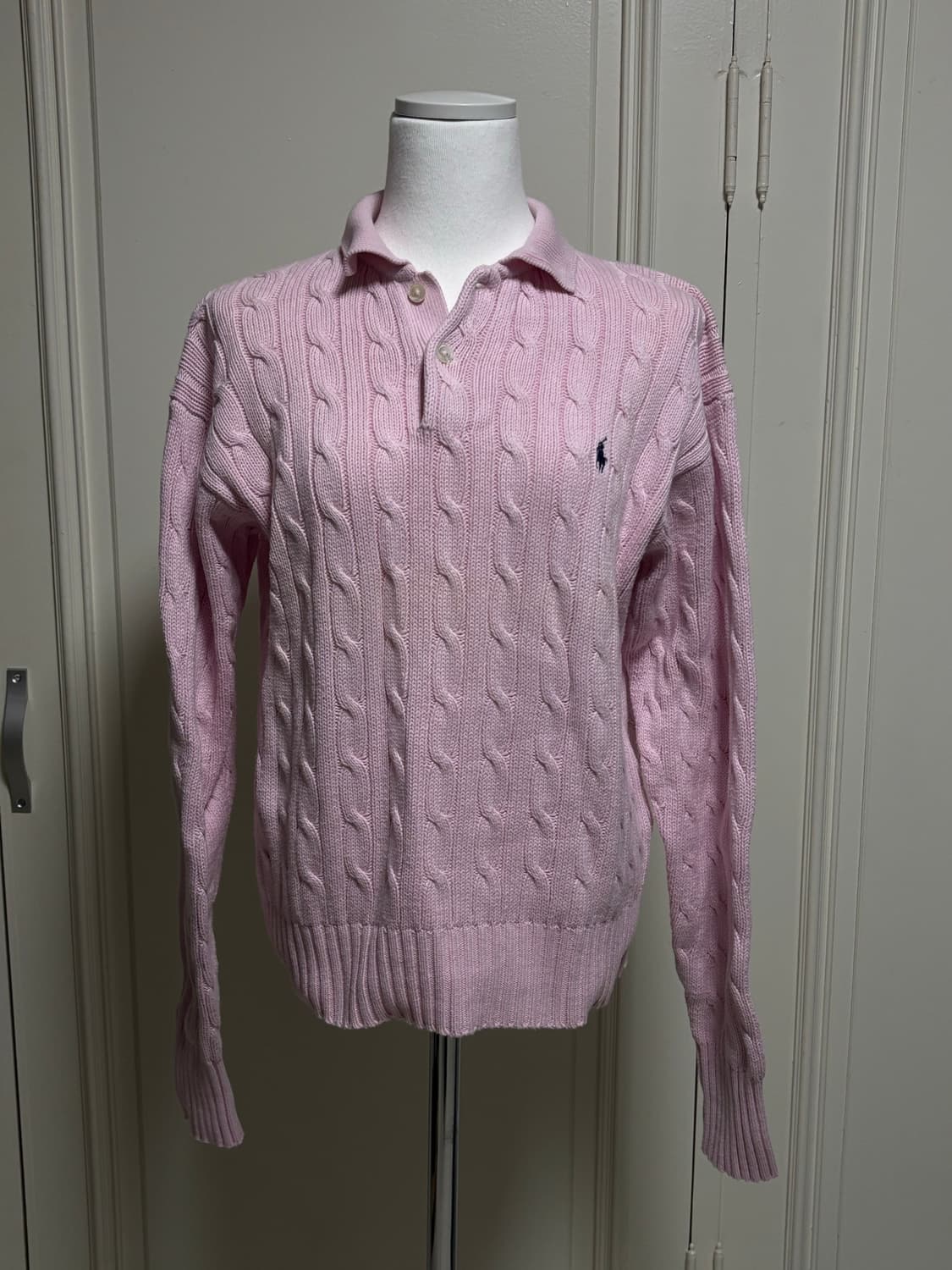 폴로랄프로렌 핑크 카라 니트 상품이미지1