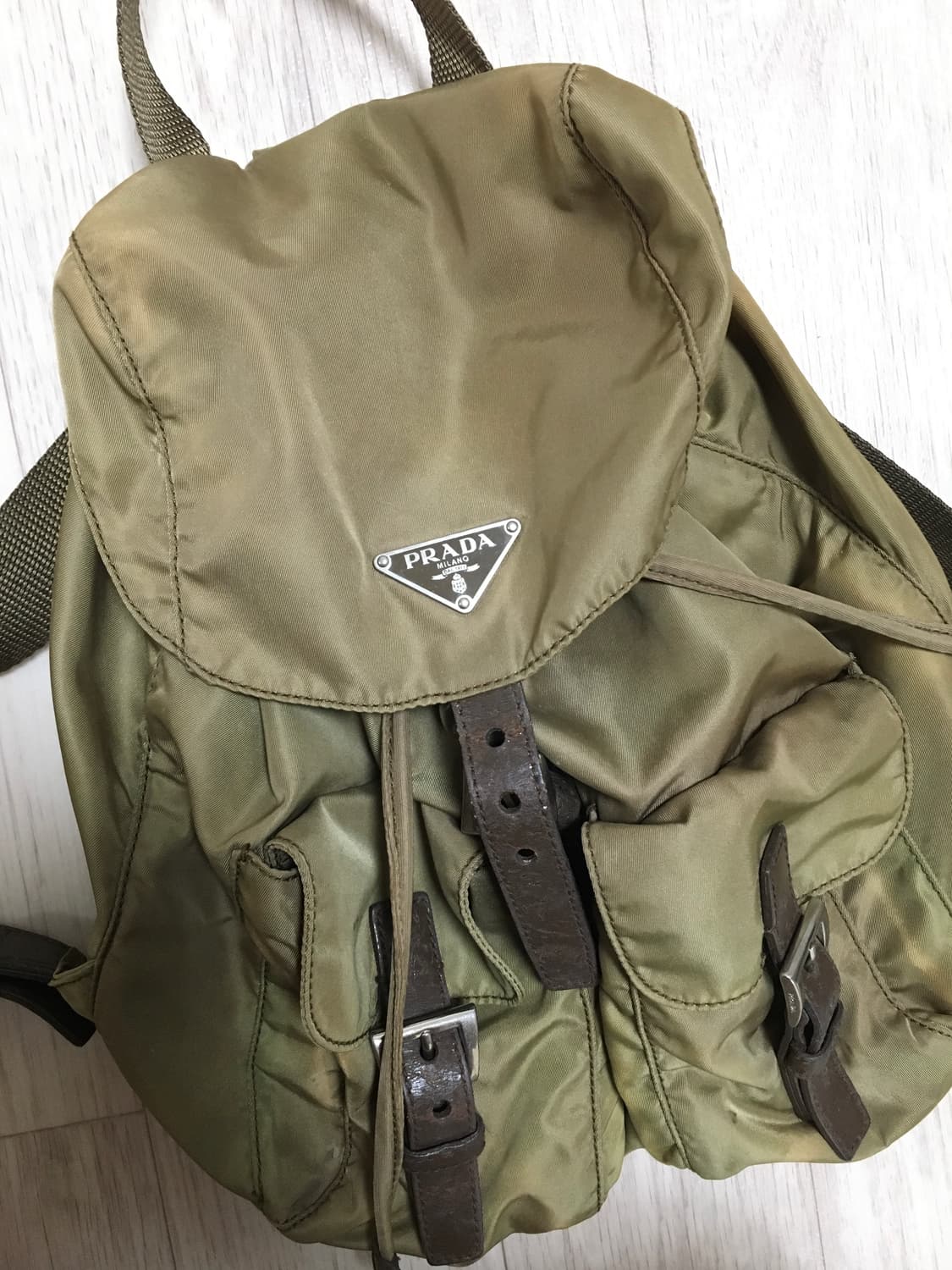 프라다 빈티지 삼각로고 백팩 상품이미지2
