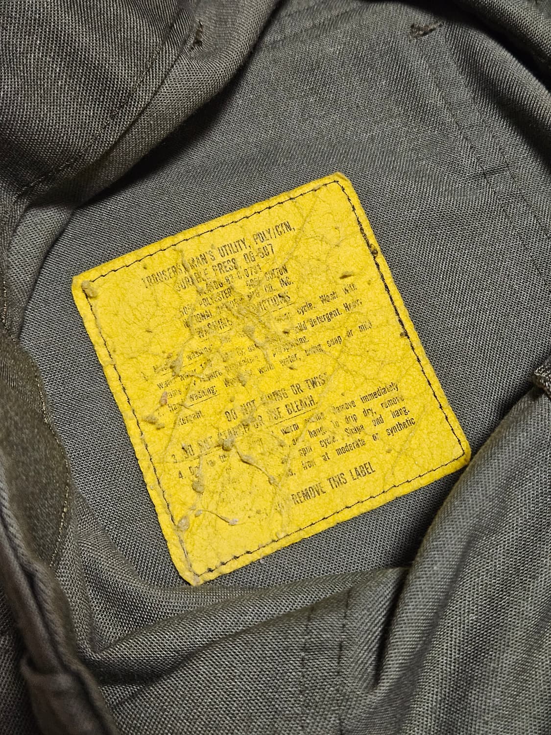 80's US Army OG-507 유틸리티 팬츠 (퍼티그팬츠) 상품이미지5