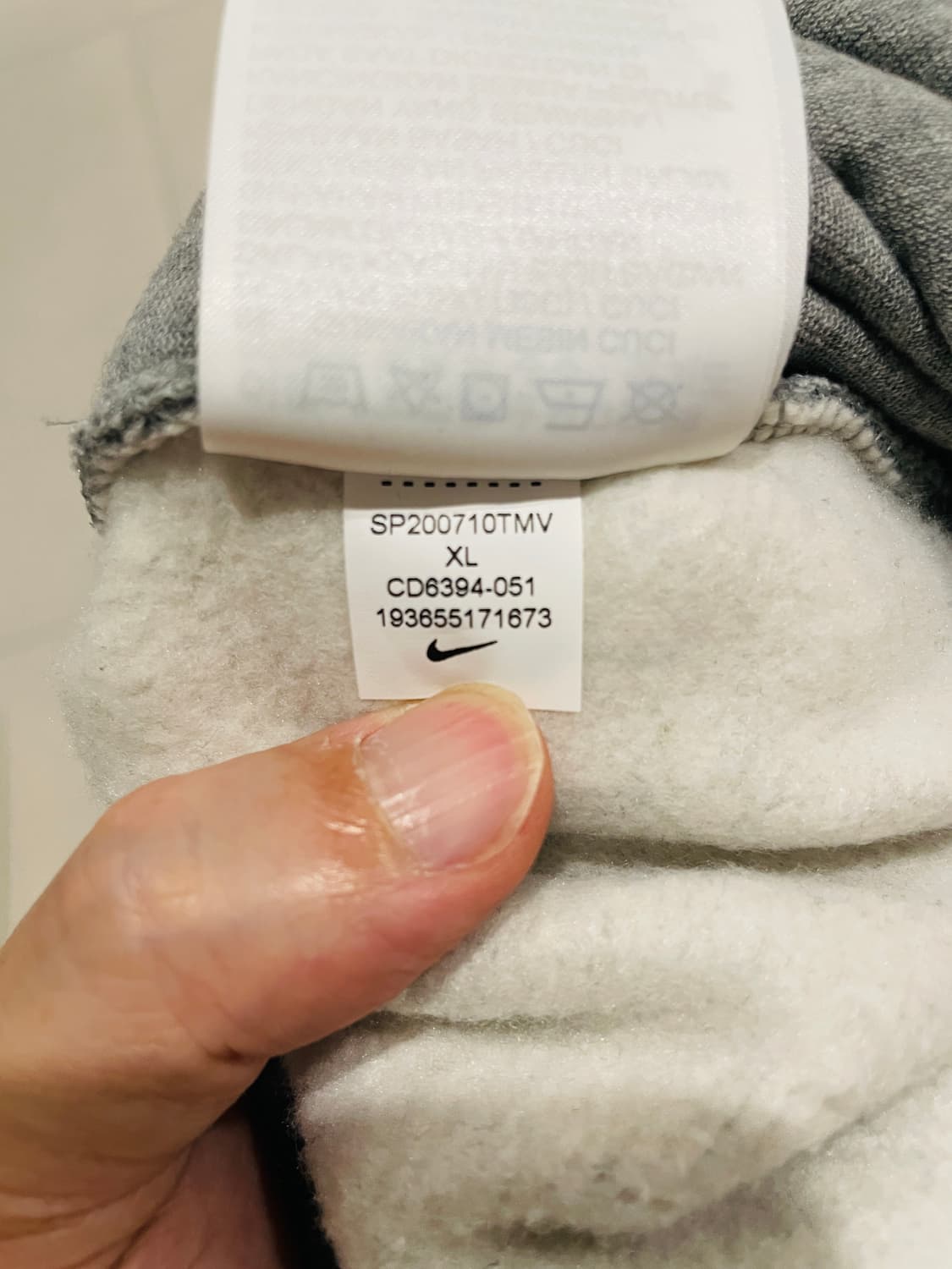 NIKE NRG HEATHER GREY FLEECE SWEAT PT 상품이미지8