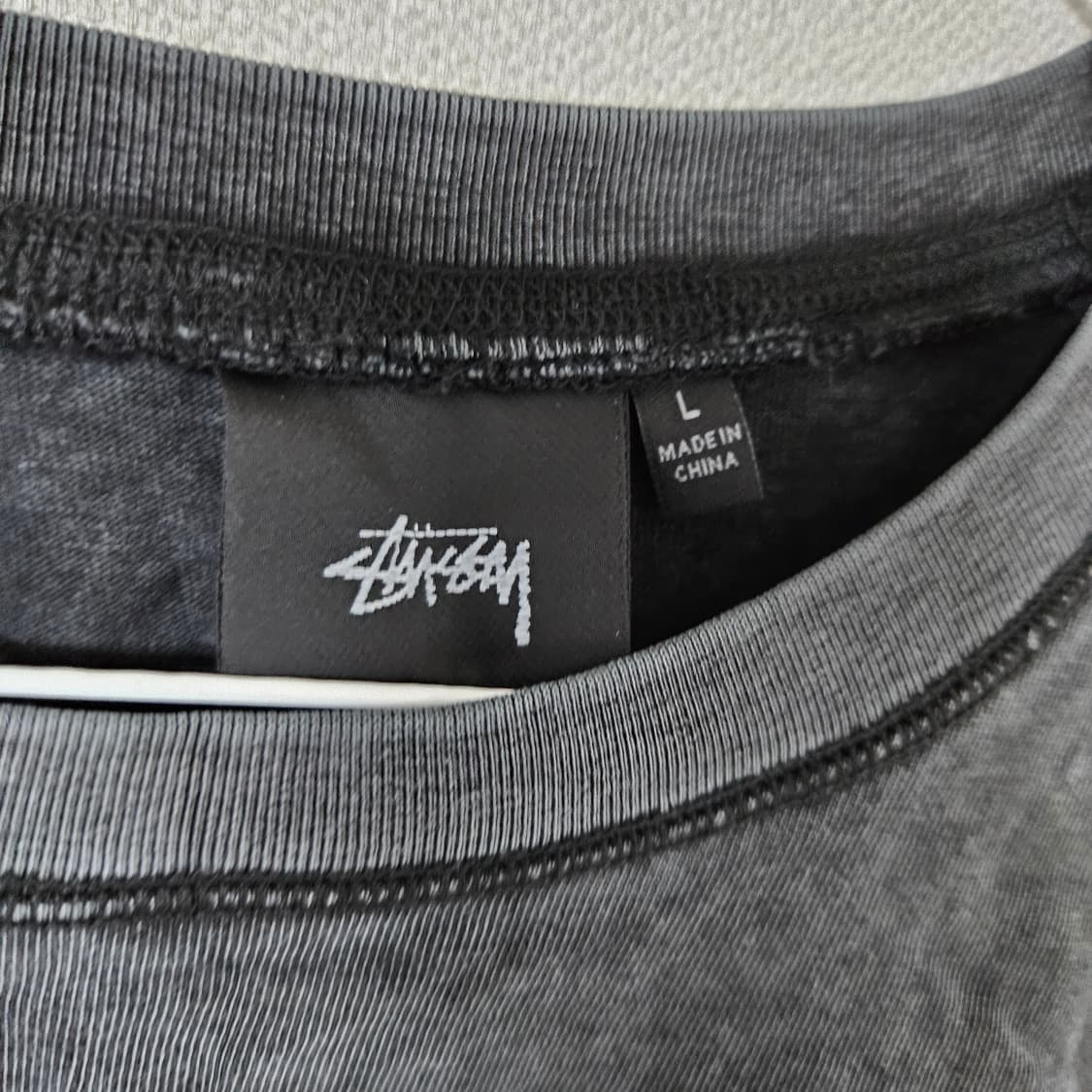 (L) 스투시 피그먼트 풋볼 롱슬리브 차콜 상품이미지3