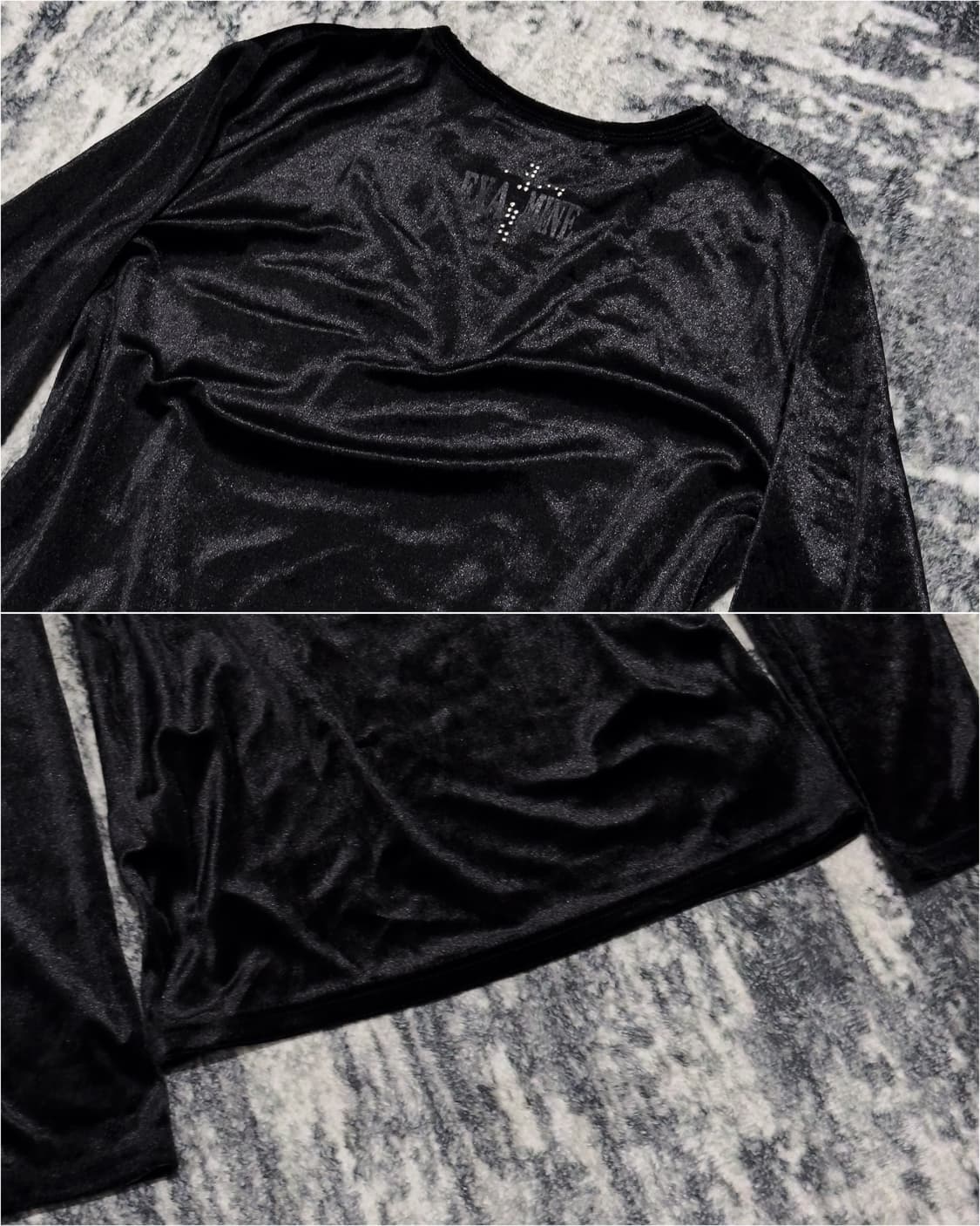 {Place Plan} Cross Velvet Long Sleeve    상품이미지7