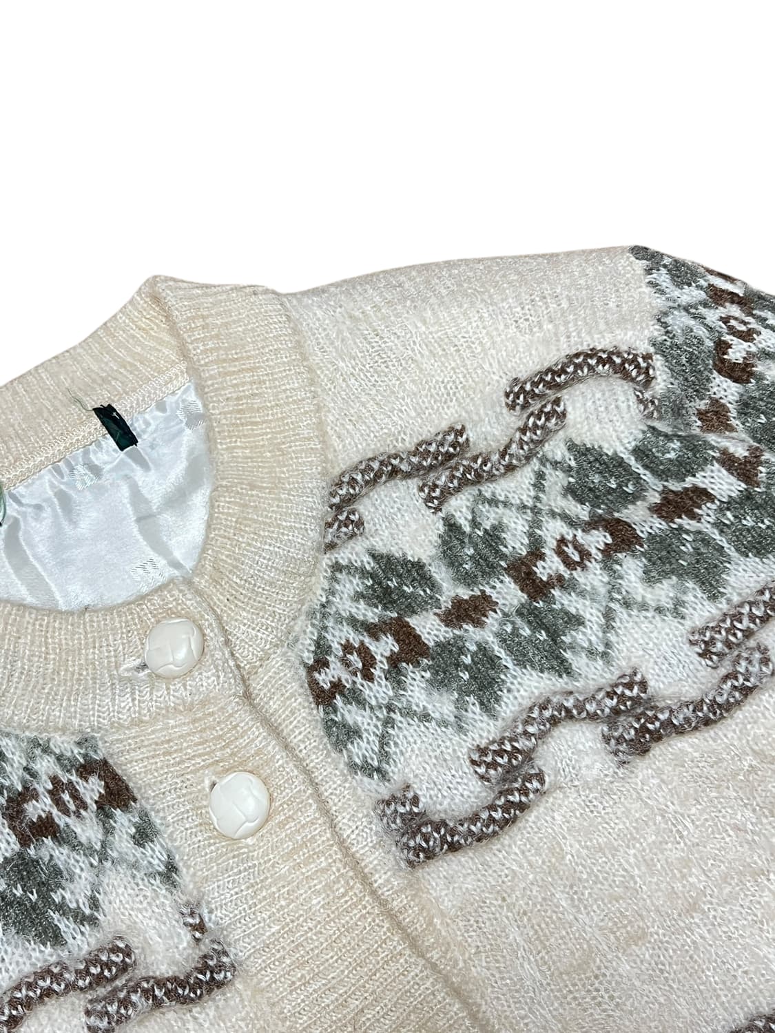 빈티지 라운드 노르딕 니트 가디건 상품이미지2