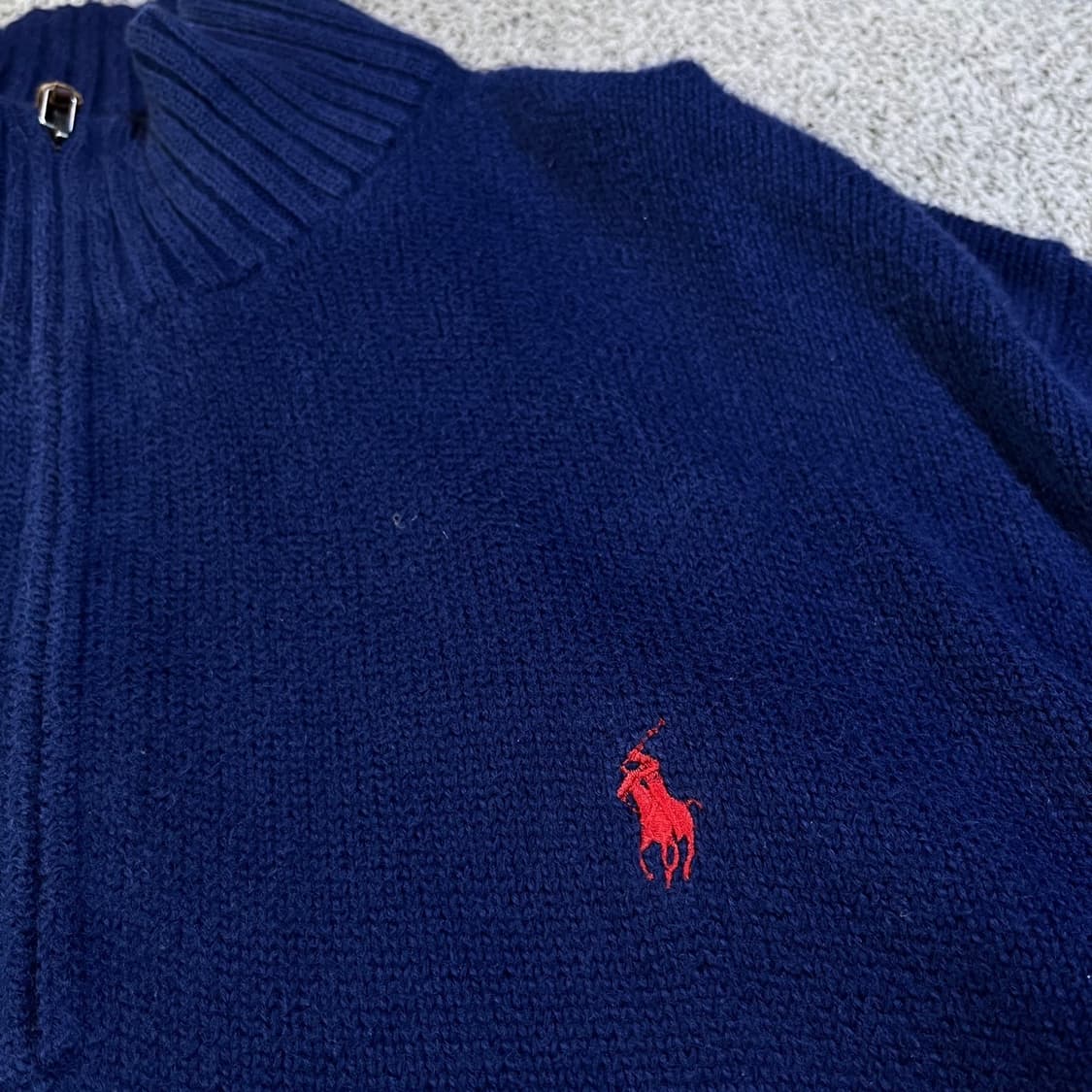 폴로 반집업 니트 상품이미지2