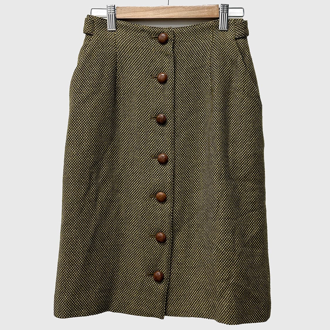 크리스챤 디올 DIOR 울 100% 스커트 치마 빈티지 레트로 여성 25 상품이미지1