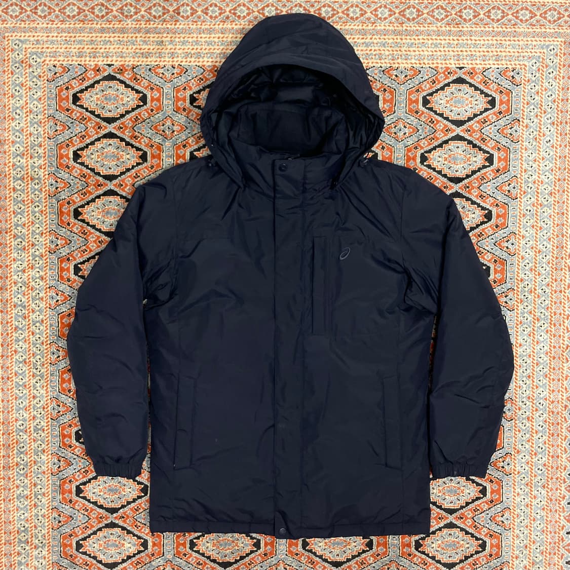 아식스 네이비 구스다운 패딩점퍼 남성100 상품이미지1