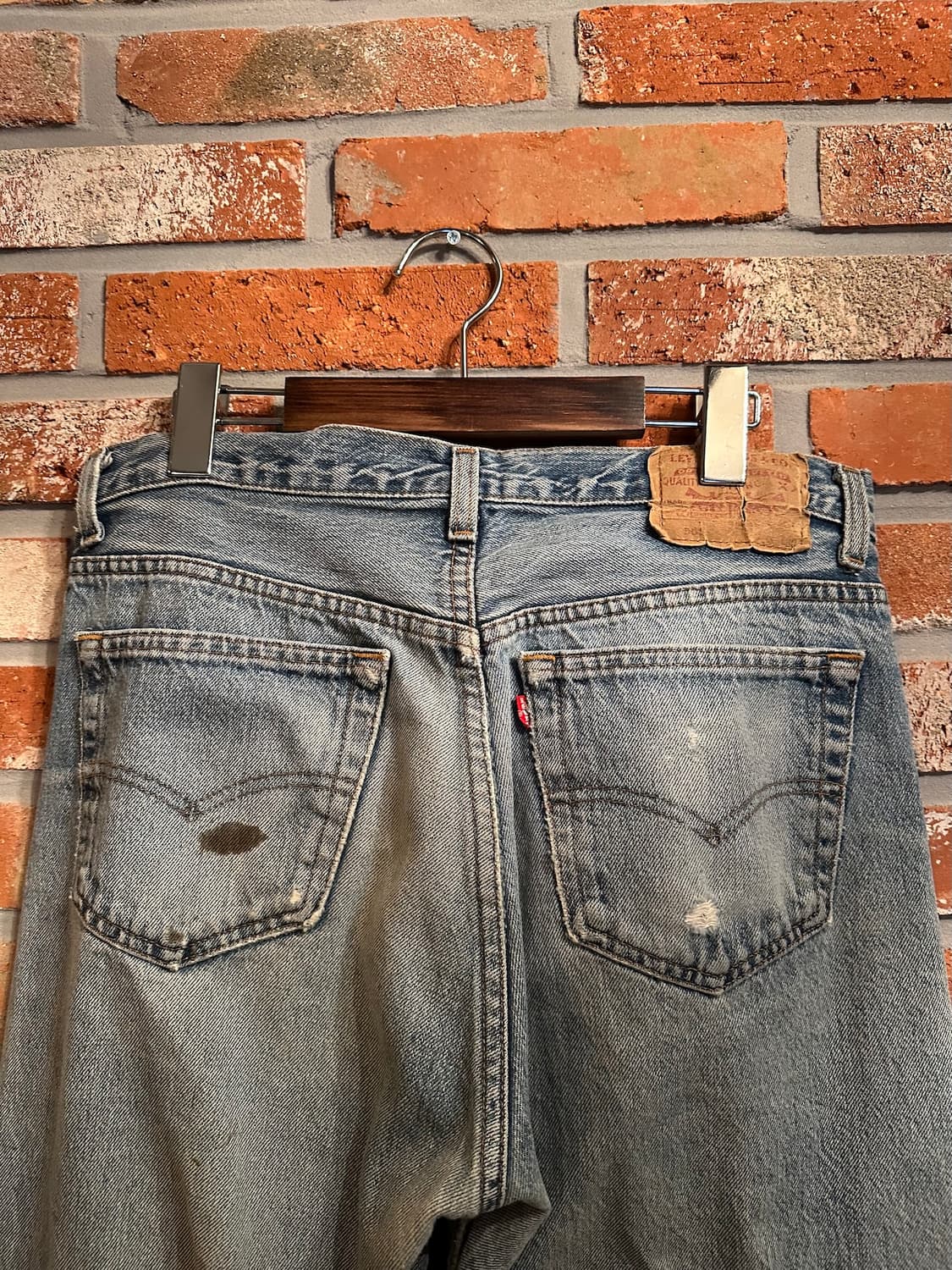 80s USA 빈티지 리바이스 501 데님 팬츠 상품이미지8