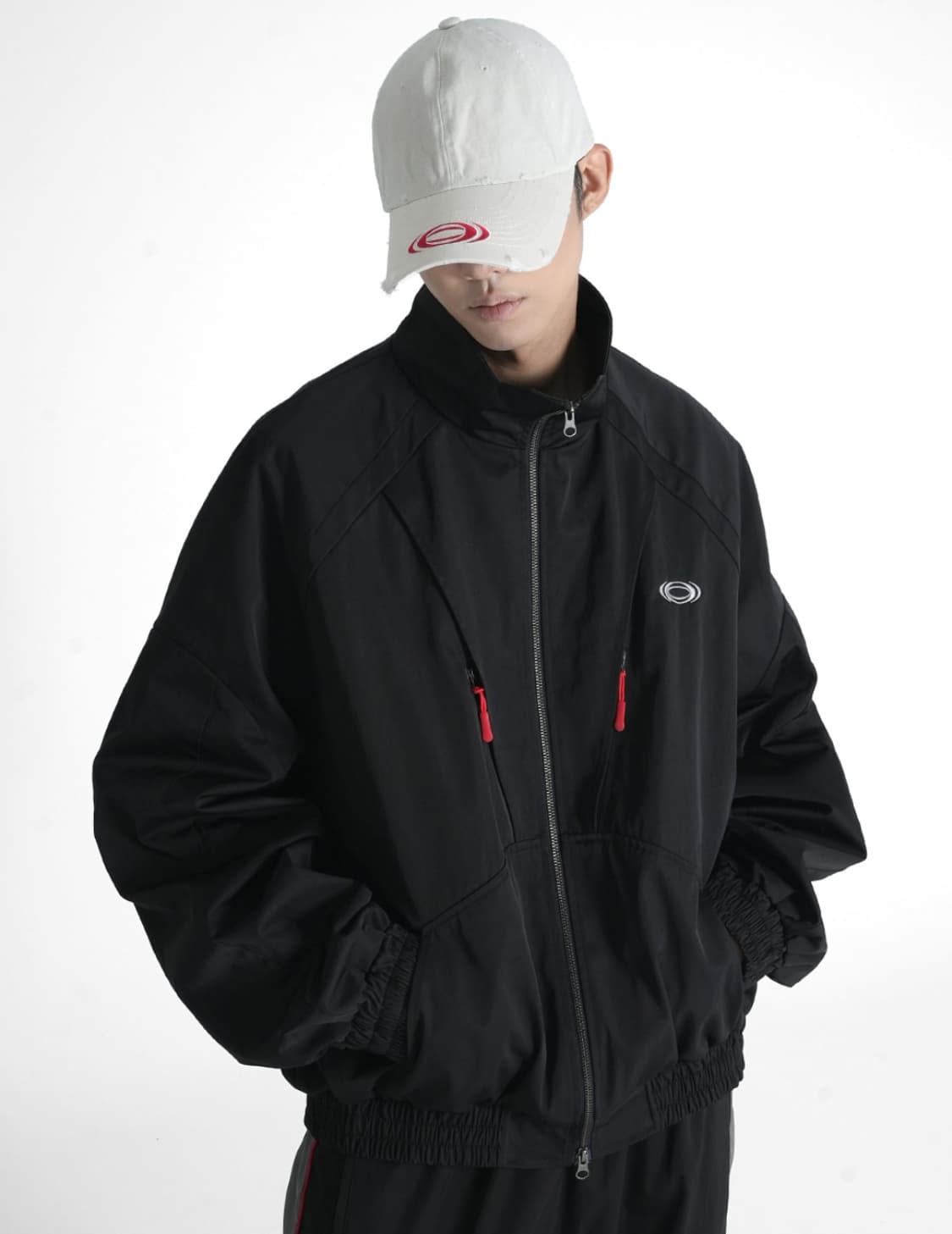 INTERVAL SHELL TRACK JACKET BK 상품이미지3