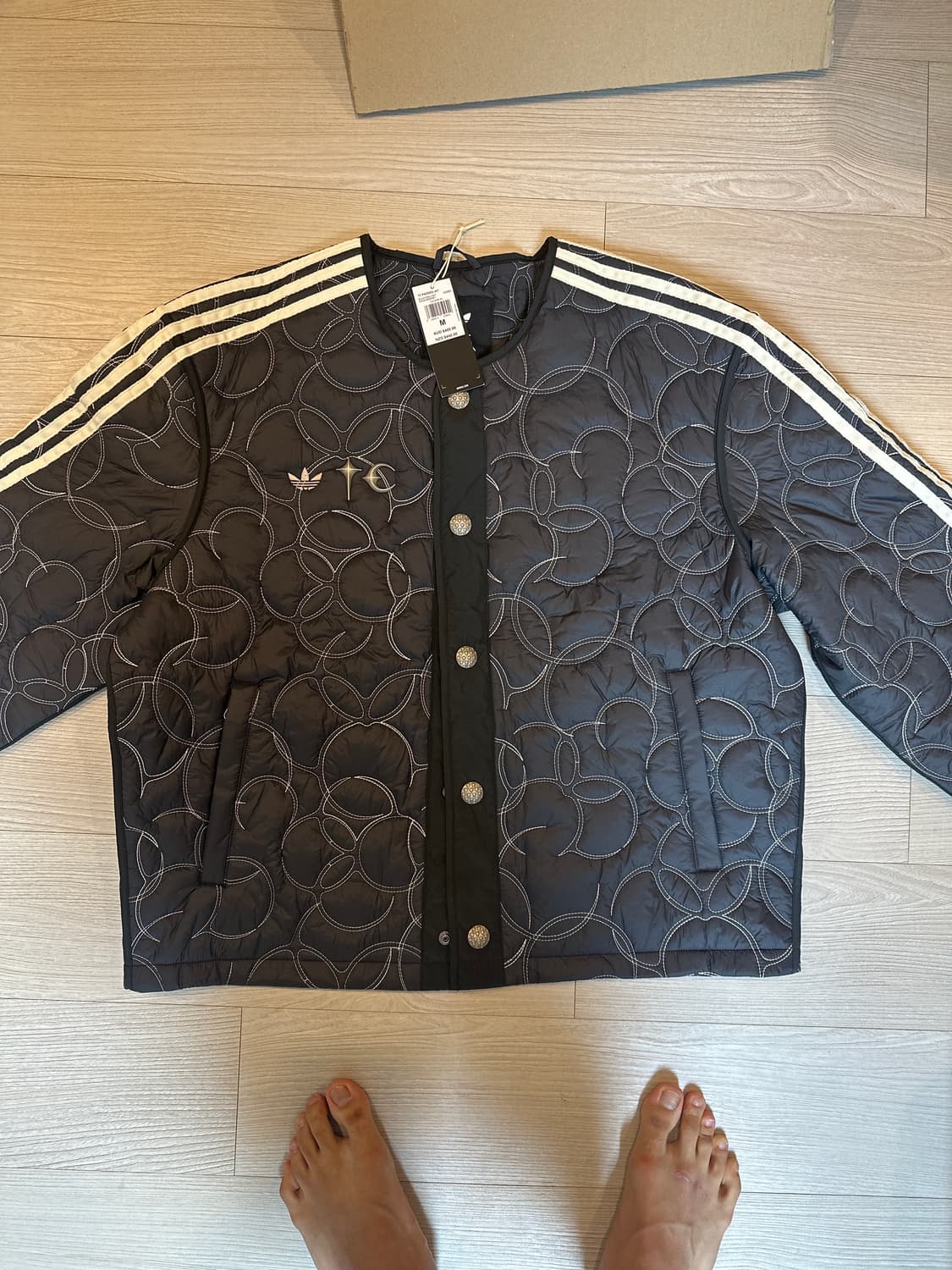 아디다스 떠그클럽 퀼팅 자켓 L 상품이미지1