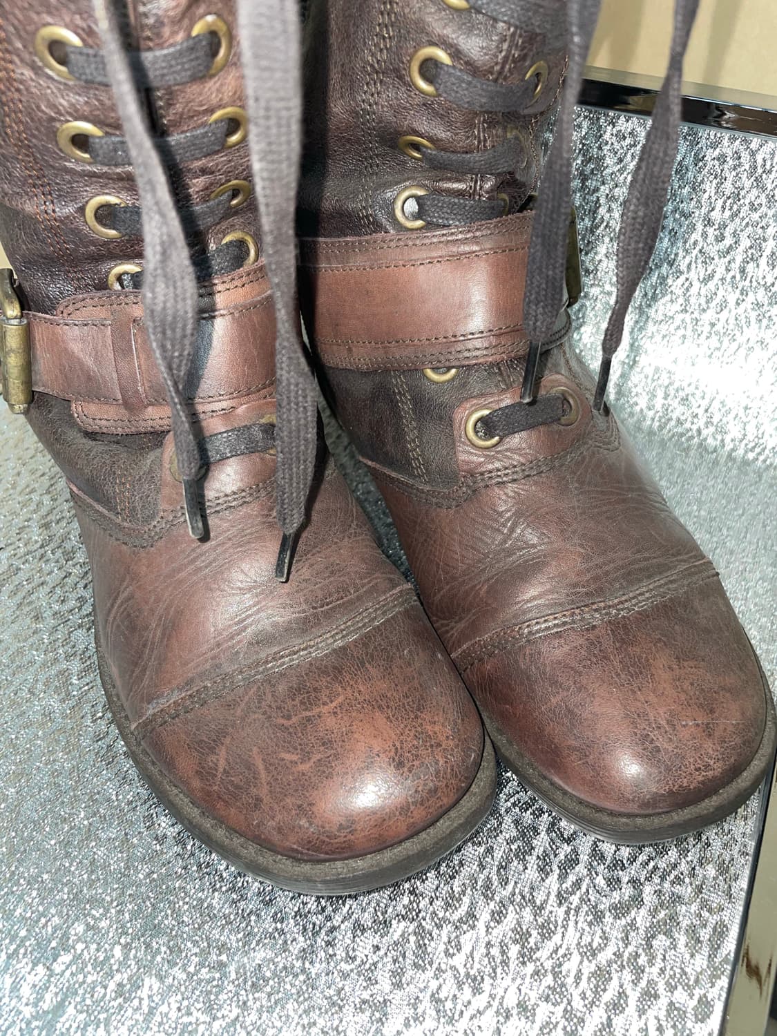 BELTED LACE UP BOOTS 상품이미지4