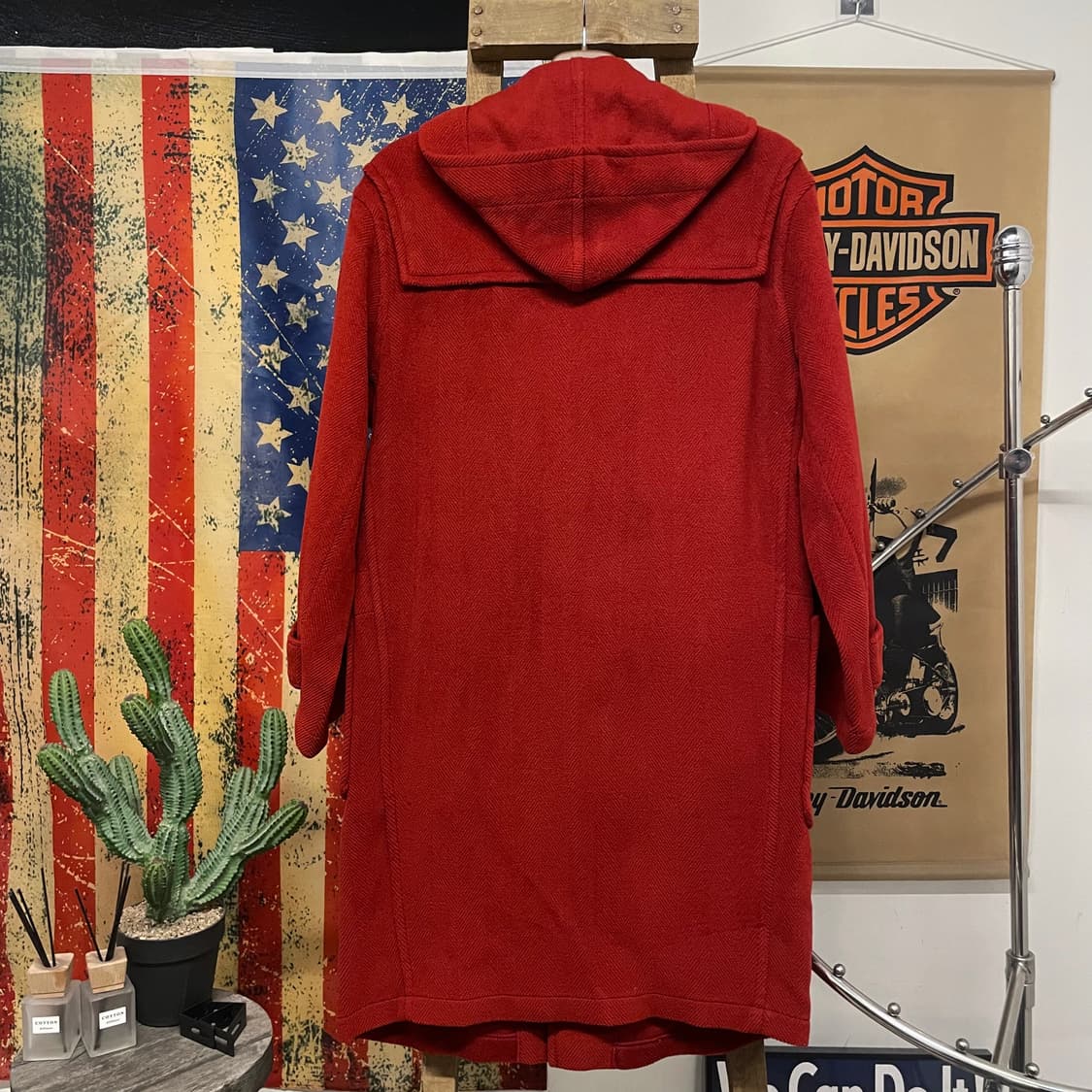 90s 글로버올 GLOVERALL 클래식 후드 더플 코트 떡볶이 코트 상품이미지2