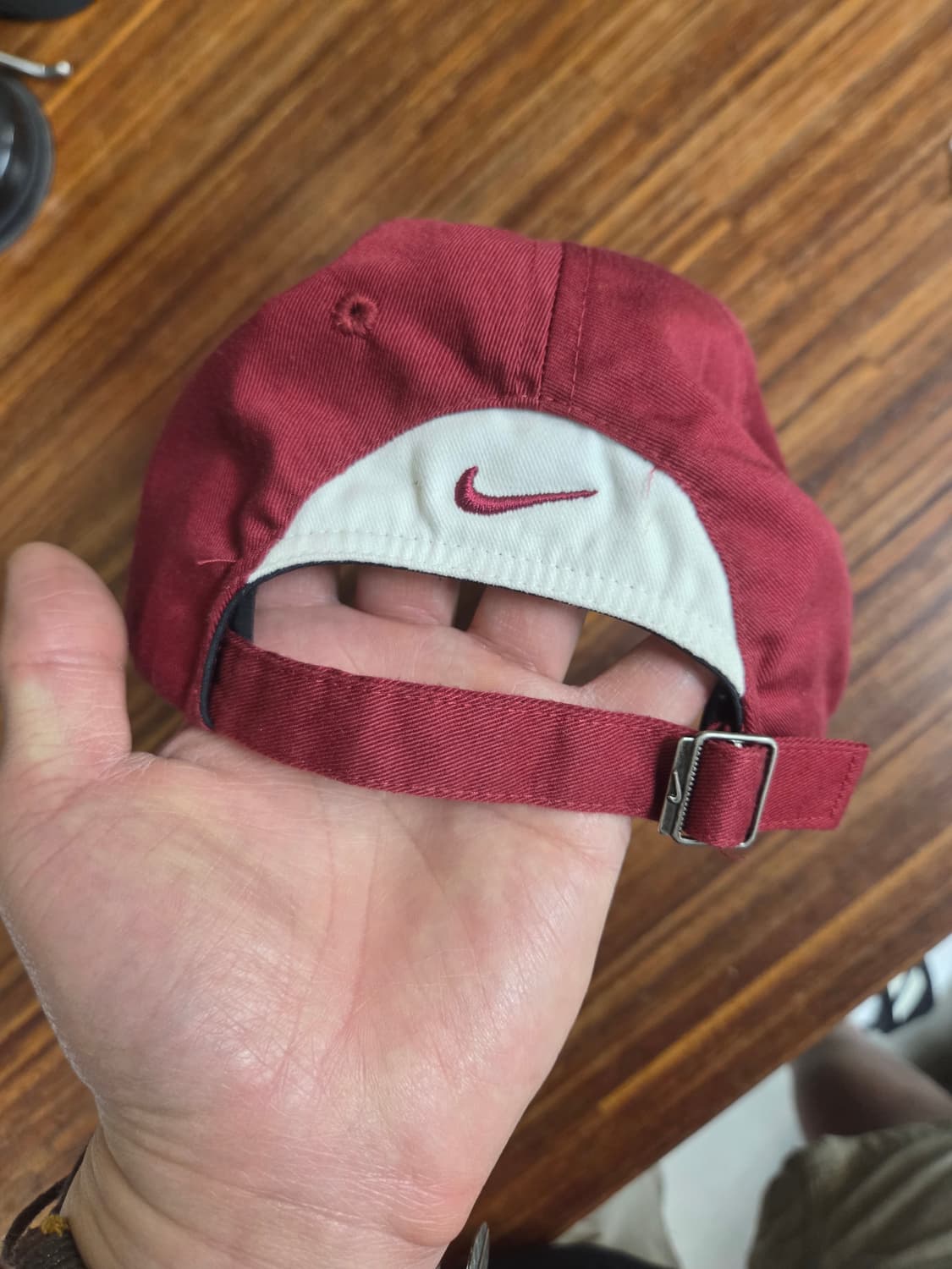 나이키 빈티지 올드스쿨 타이거우즈 모자 프리 버건디 상품이미지3