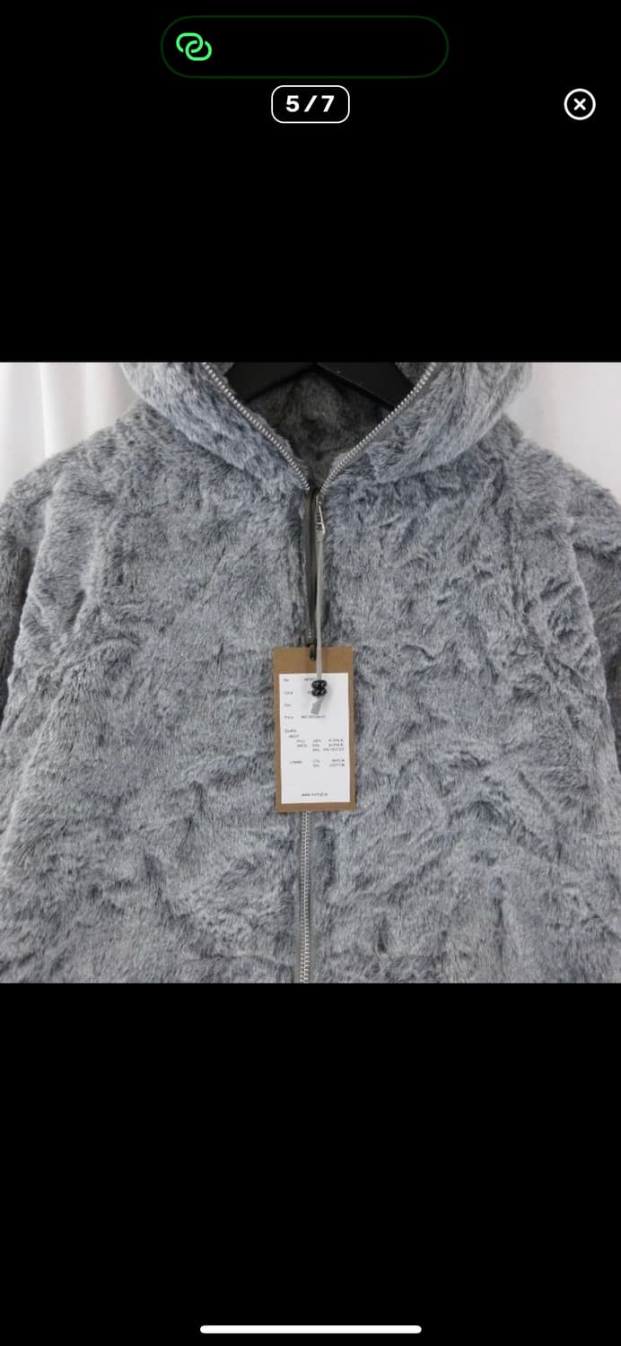 네버포겟 FAUX SHEARLING FULL ZIP UP HOODIE 상품이미지5