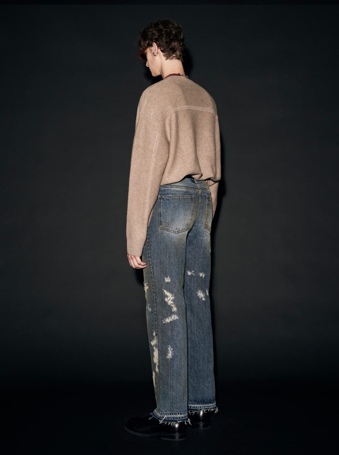 메종미네드 GORGEOUS BROWN WIDE DENIM PANTS 48 상품이미지3