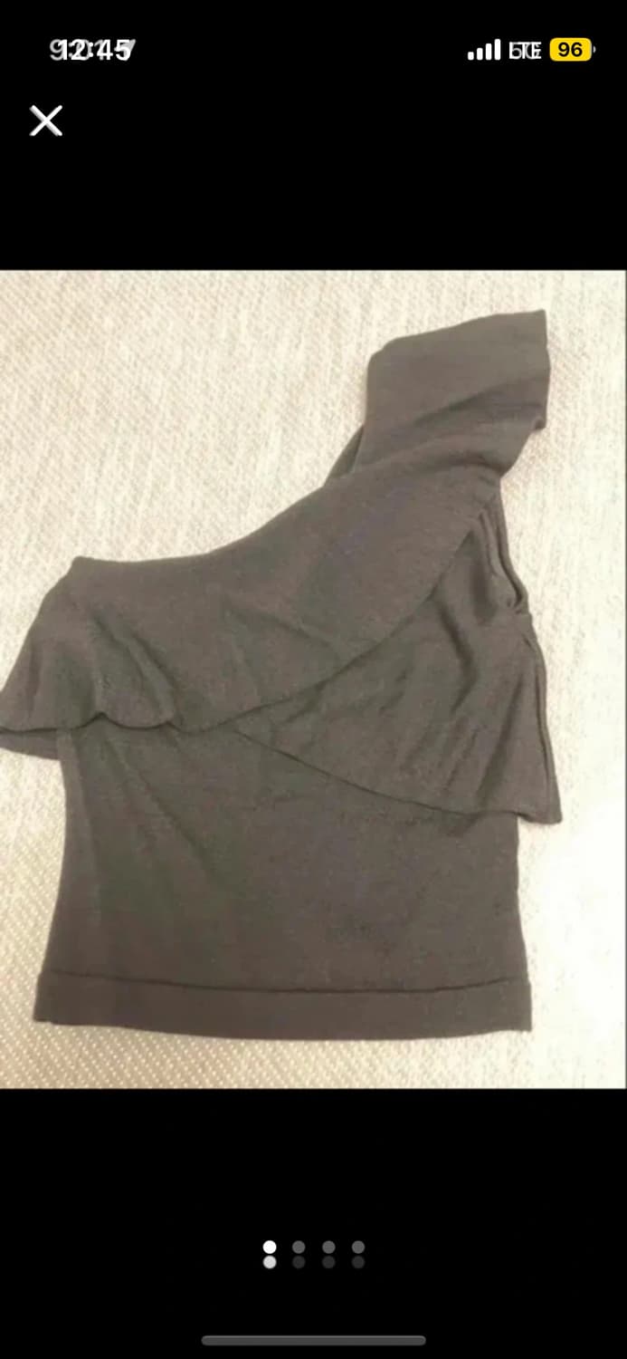 H&M 블랙 원숄더 탑 S 상품이미지1